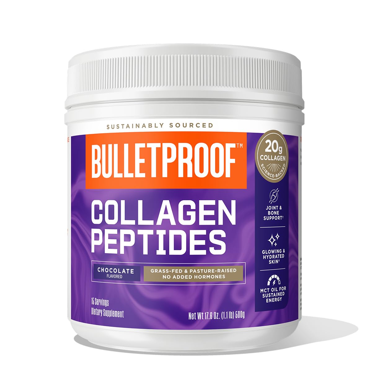 Foto 2 pulgar | Proteína En Polvo De Colágeno De Chocolate A Prueba De Balas, 500 Ml - Venta Internacional.