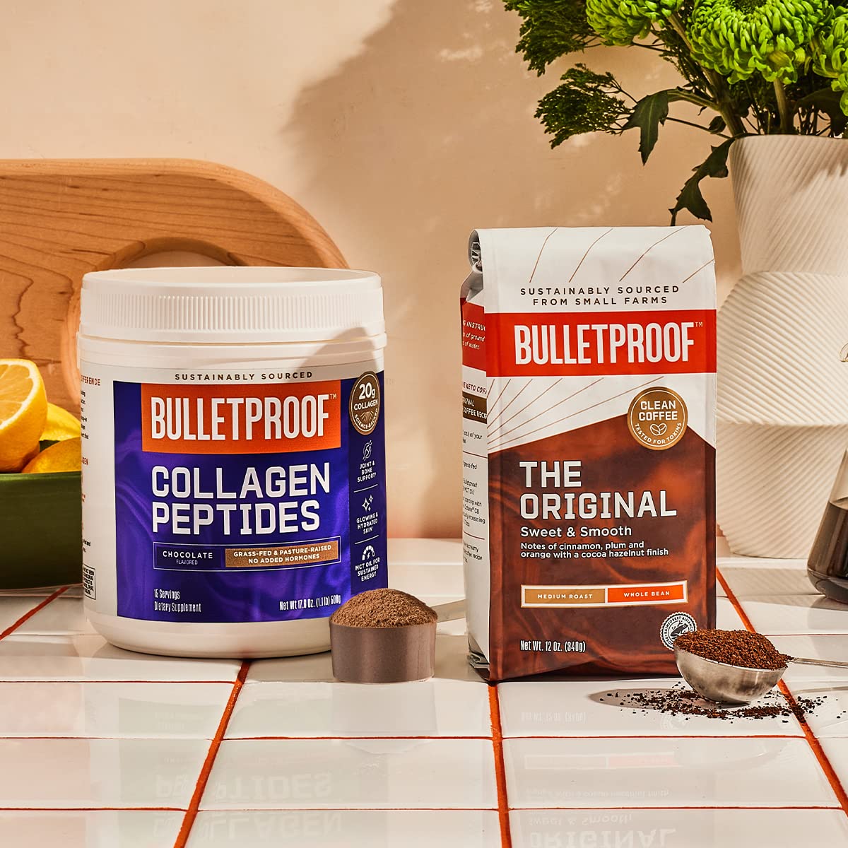 Foto 7 pulgar | Proteína En Polvo De Colágeno De Chocolate A Prueba De Balas, 500 Ml - Venta Internacional.