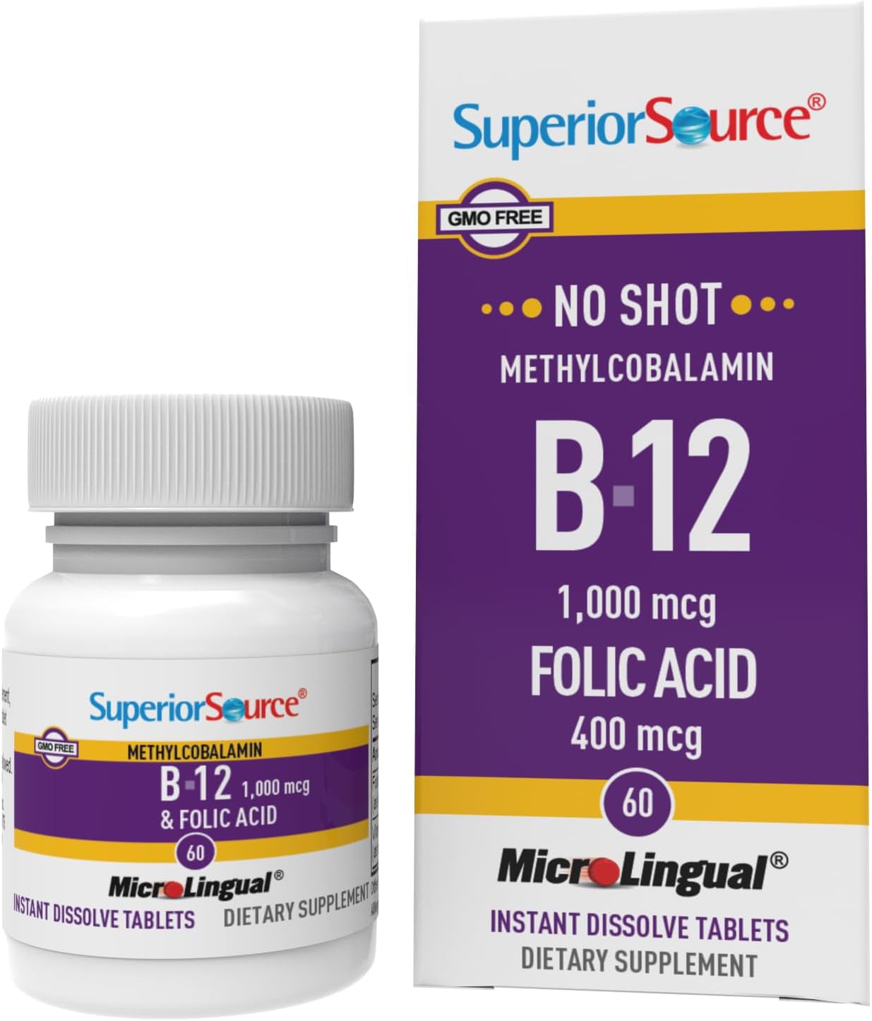 Foto 2 pulgar | Vitamina B12, Metilcobalamina, 1000 Mcg, Tabletas Microlinguales, 60 Unidades - Venta Internacional.