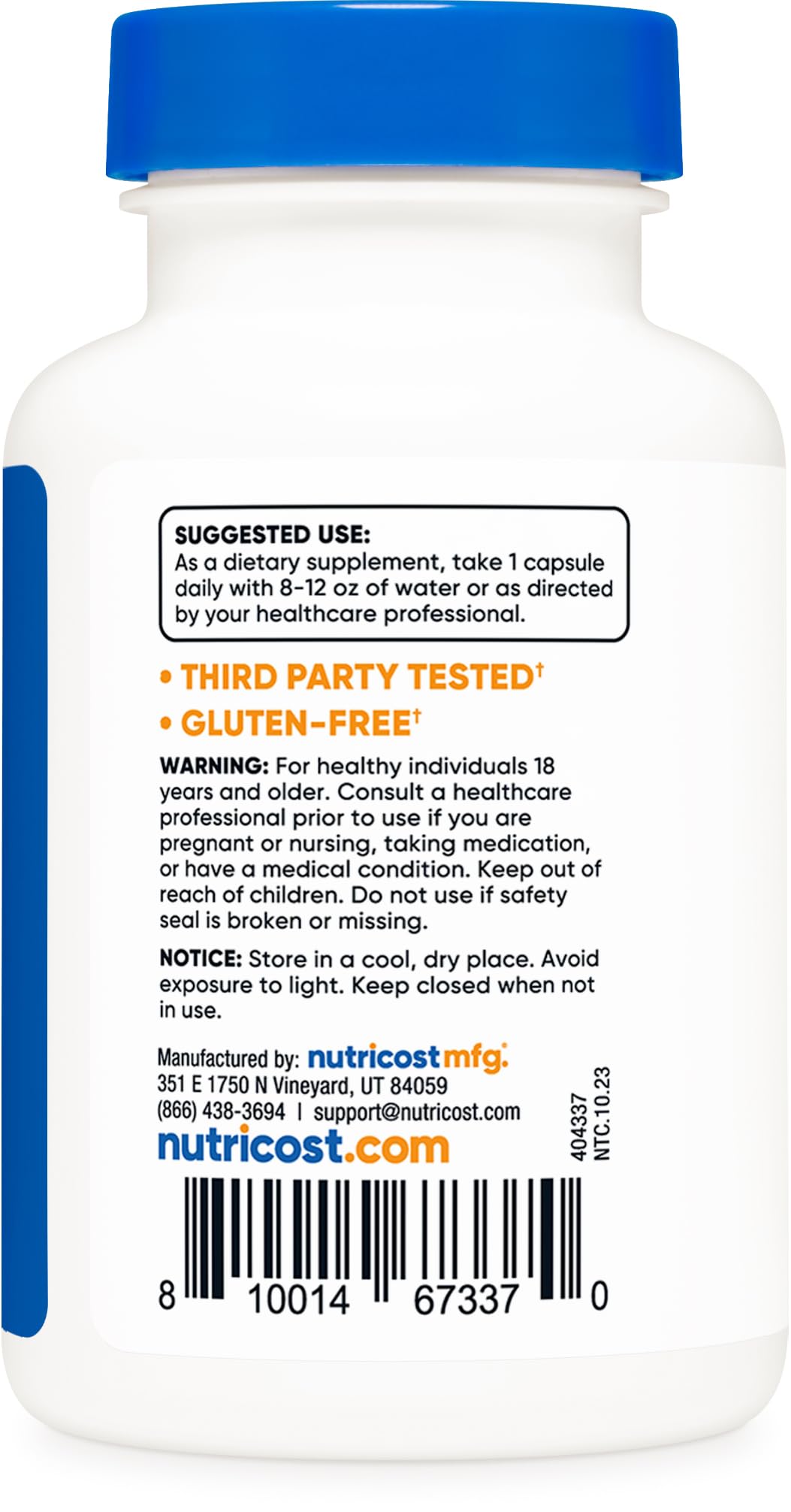 Foto 5 pulgar | Suplemento Nutricost Nattokinase 2,000fu 120 Cápsulas - Venta Internacional.