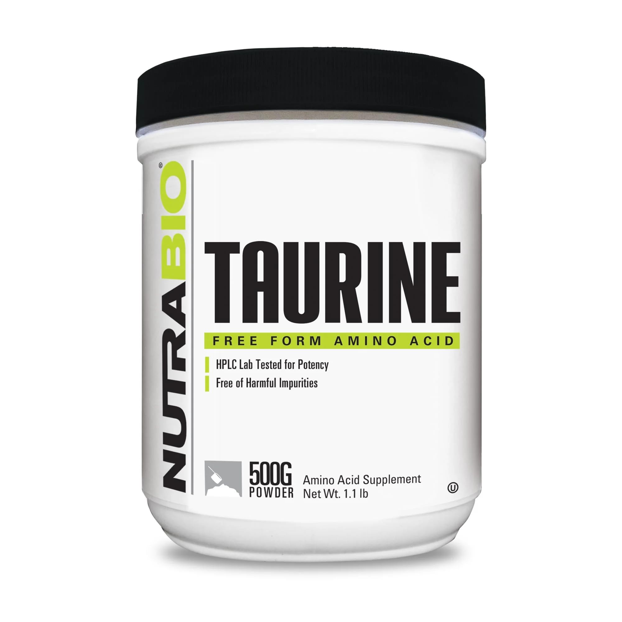 Foto 2 pulgar | Suplemento De Taurina En Polvo Nutrabio 500 G - Mejores Niveles De Energía - Venta Internacional.