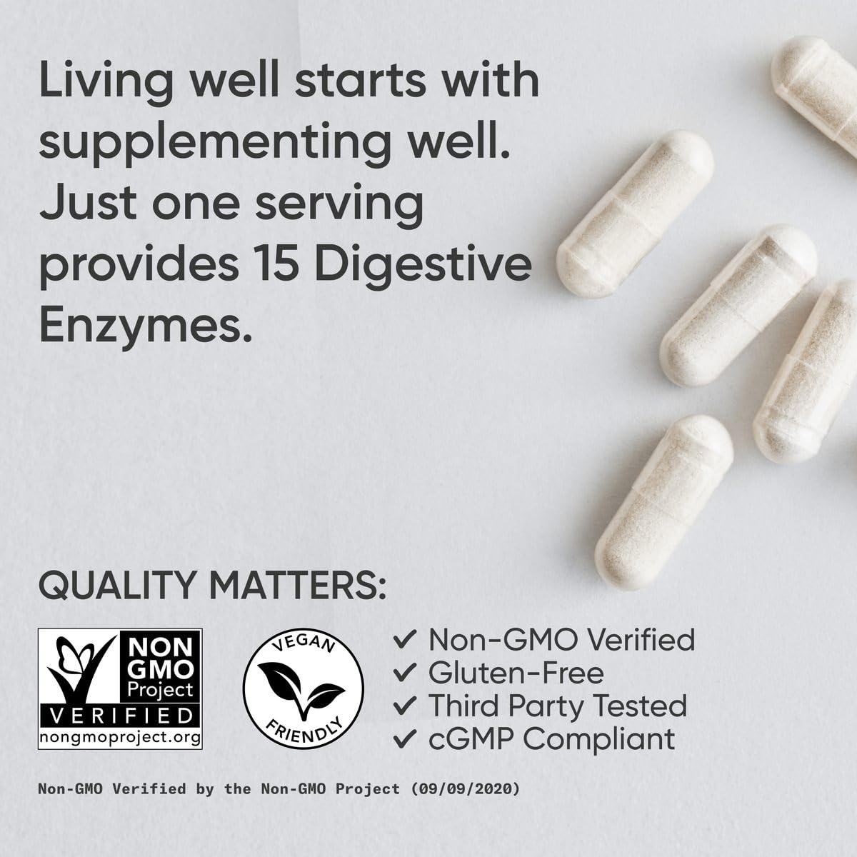 Foto 5 pulgar | Digestive Enzymes Sports Research Vegan 90 Cápsulas Vegetarianas - Venta Internacional.