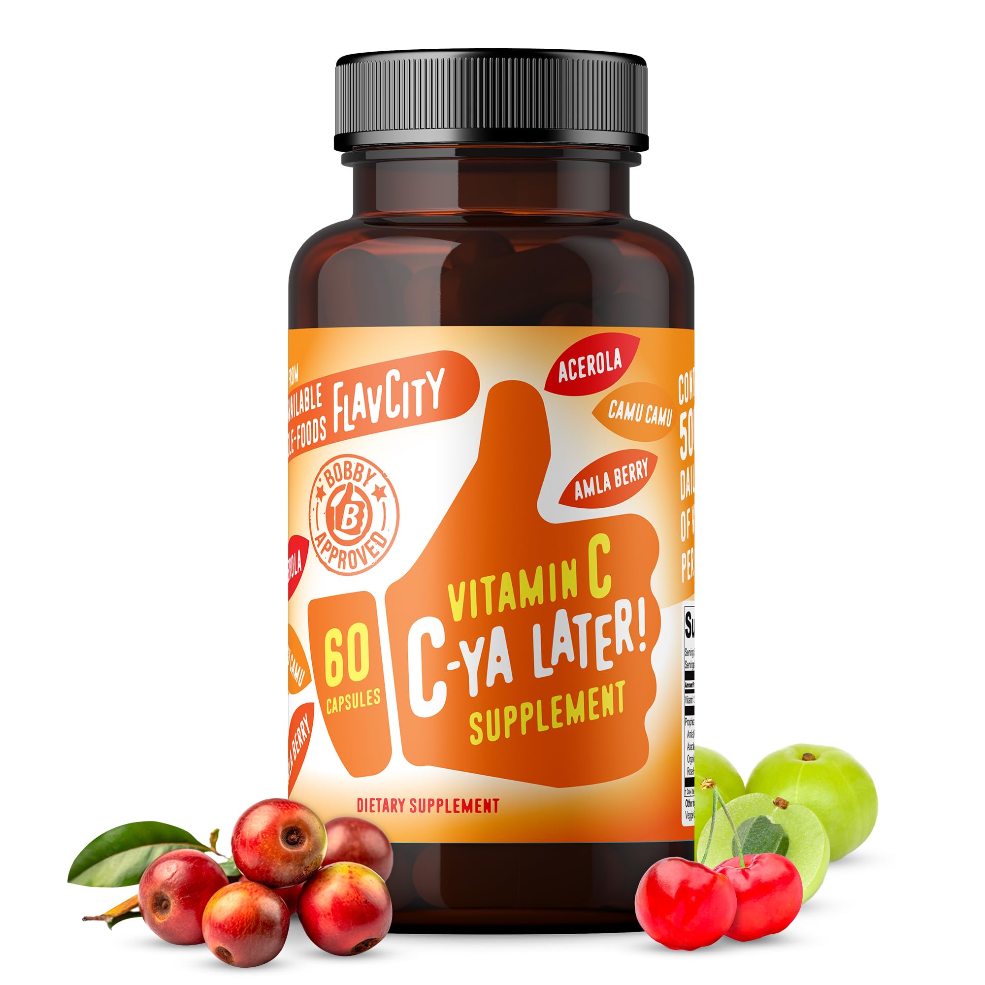 Foto 1 | Suplemento Flavcity C-ya Later De Vitamina C 60 Cápsulas - Venta Internacional.