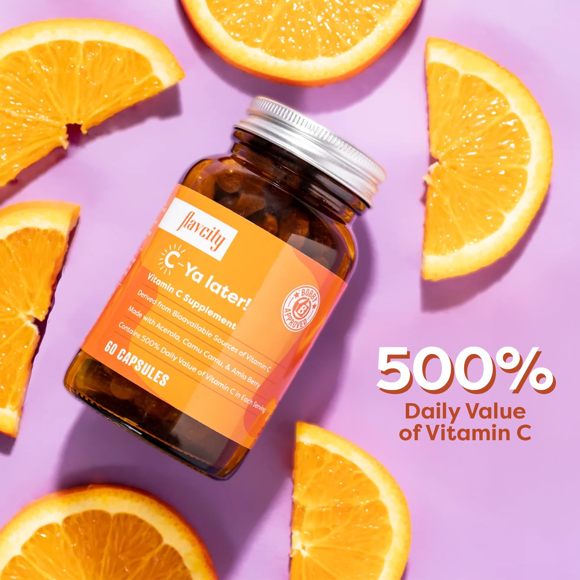 Foto 4 | Suplemento Flavcity C-ya Later De Vitamina C 60 Cápsulas - Venta Internacional.