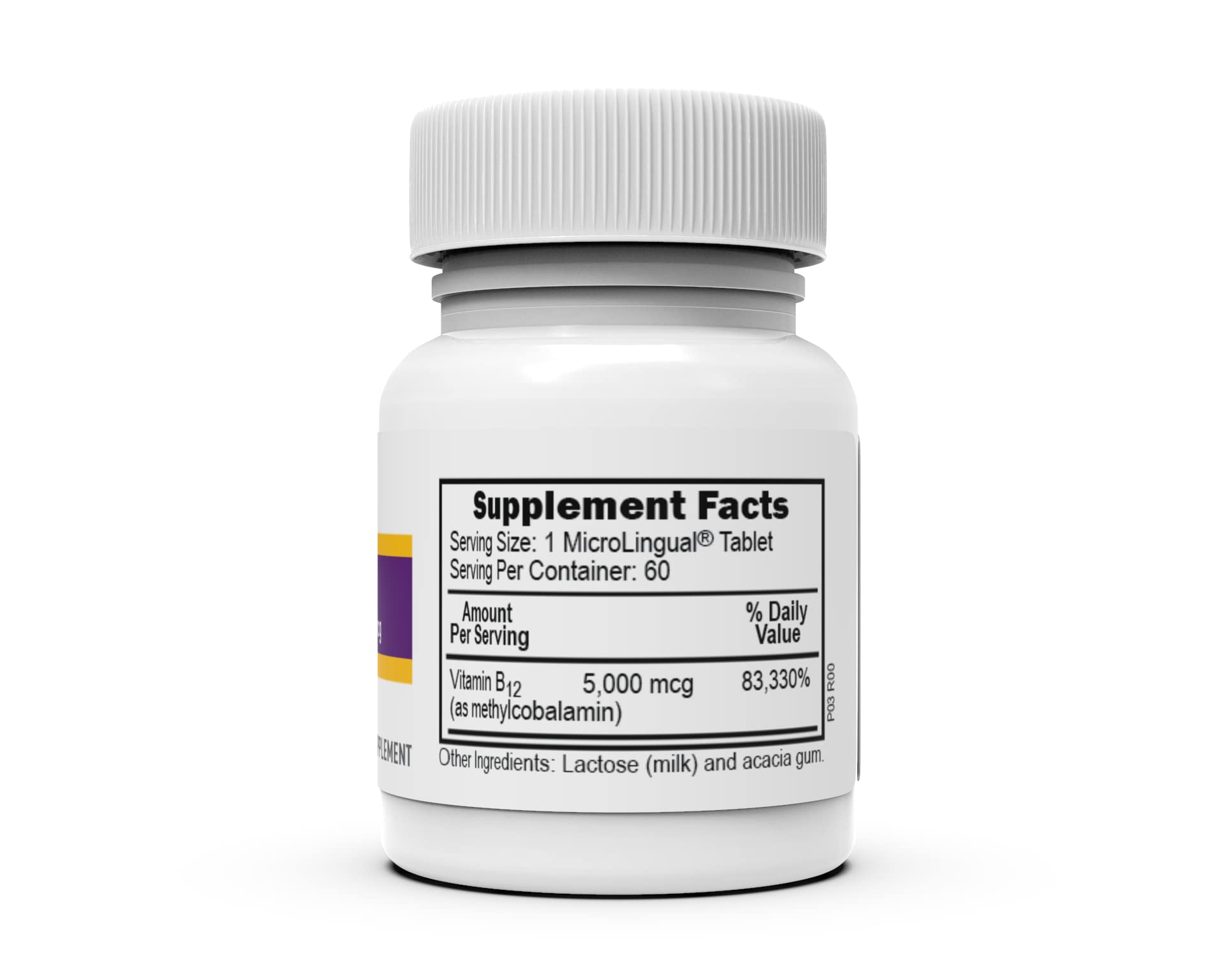 Foto 5 pulgar | Metilcobalamina De Fuente Superior De Vitamina B12 5000 Mcg 60 Tabletas - Venta Internacional.