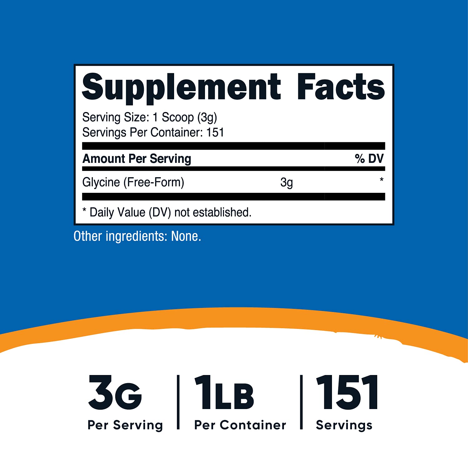 Foto 3 pulgar | Glicina En Polvo Nutricost 454 G, Sin Ogm, Sin Gluten, 1 Libra - Venta Internacional.
