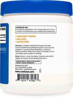 Foto 3 | Glicina En Polvo Nutricost 454 G, Sin Ogm, Sin Gluten, 1 Libra - Venta Internacional.
