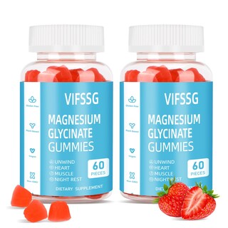 Foto 1 | Gomitas De Glicinato De Magnesio Vifssg, 400 Mg, Paquete De 2, 120 Unidades - Venta Internacional.
