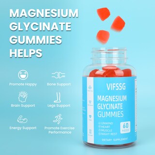 Foto 3 | Gomitas De Glicinato De Magnesio Vifssg, 400 Mg, Paquete De 2, 120 Unidades - Venta Internacional.