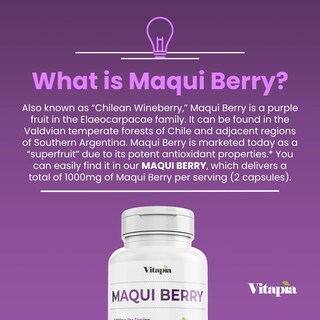Foto 4 | Suplemento Vitapia Maqui Berry En Polvo 1000 Mg 120 Cápsulas - Venta Internacional.
