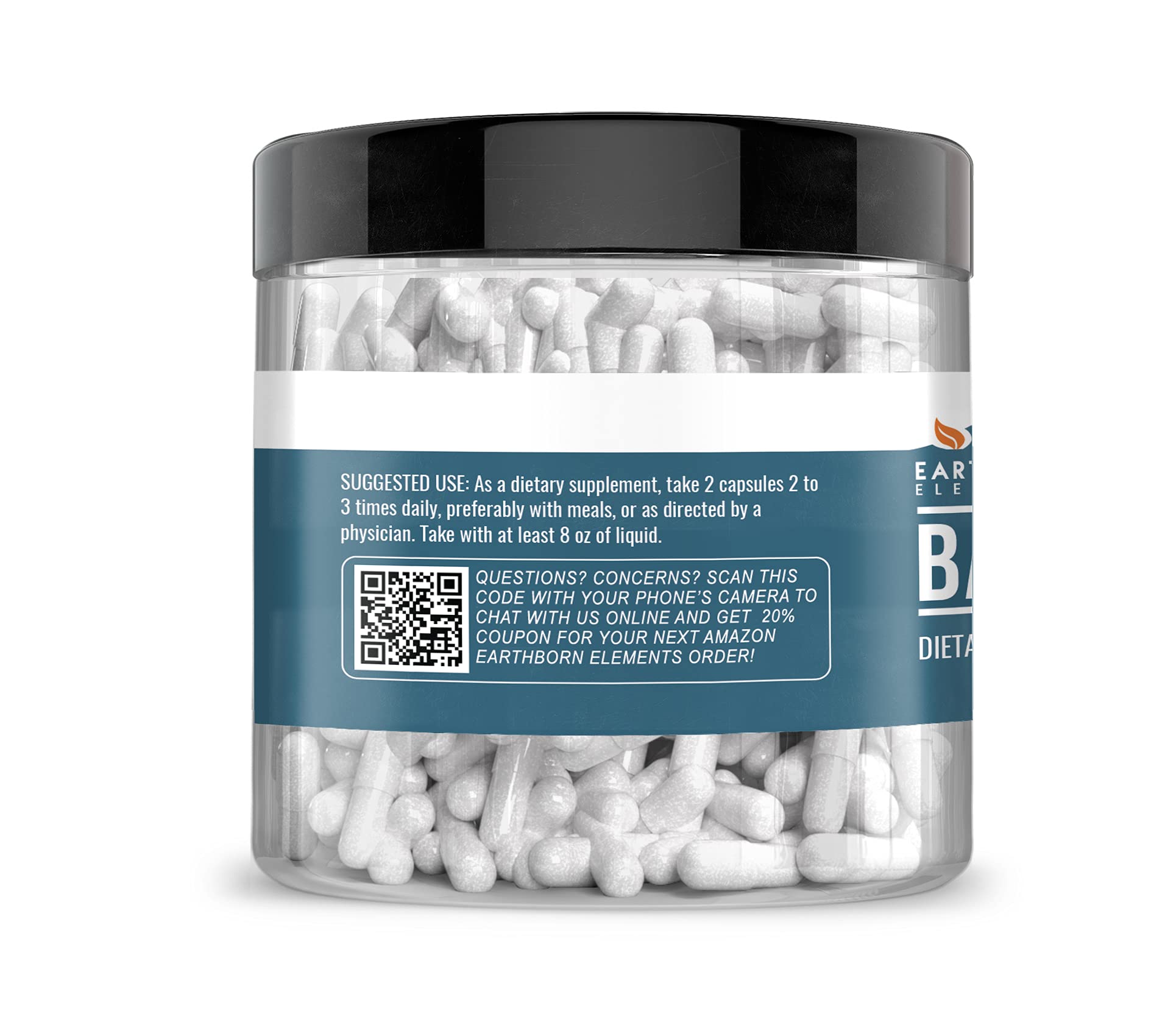 Foto 3 | Suplemento Dietético Earthborn Elements, Bicarbonato De Sodio, 200 Cápsulas - Venta Internacional.