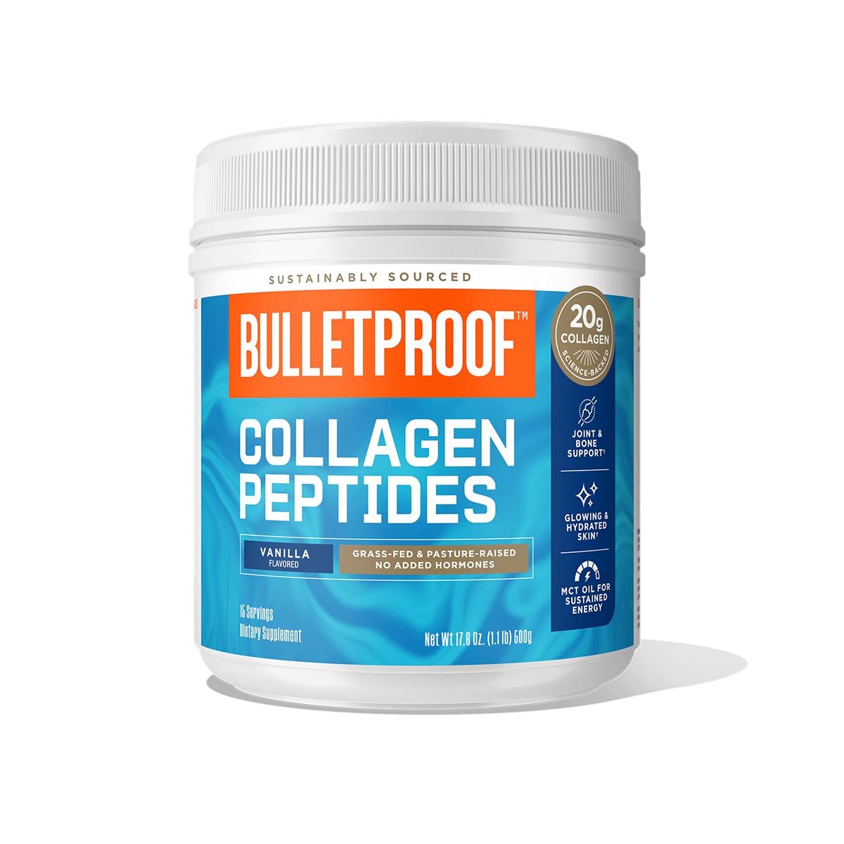 Foto 2 pulgar | Péptidos De Colágeno En Polvo, Vainilla A Prueba De Balas Con Mct, 500 Ml - Venta Internacional.