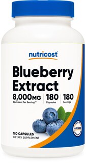 Foto 1 | Suplemento Nutricost Extracto De Arándano 8000 Mg 180 Cápsulas - Venta Internacional.