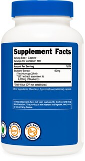 Foto 5 | Suplemento Nutricost Extracto De Arándano 8000 Mg 180 Cápsulas - Venta Internacional.