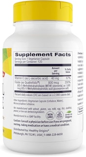 Foto 2 | Suplemento De Folato De Metilo De Healthy Origins 800 Mcg 120 Cápsulas - Venta Internacional.