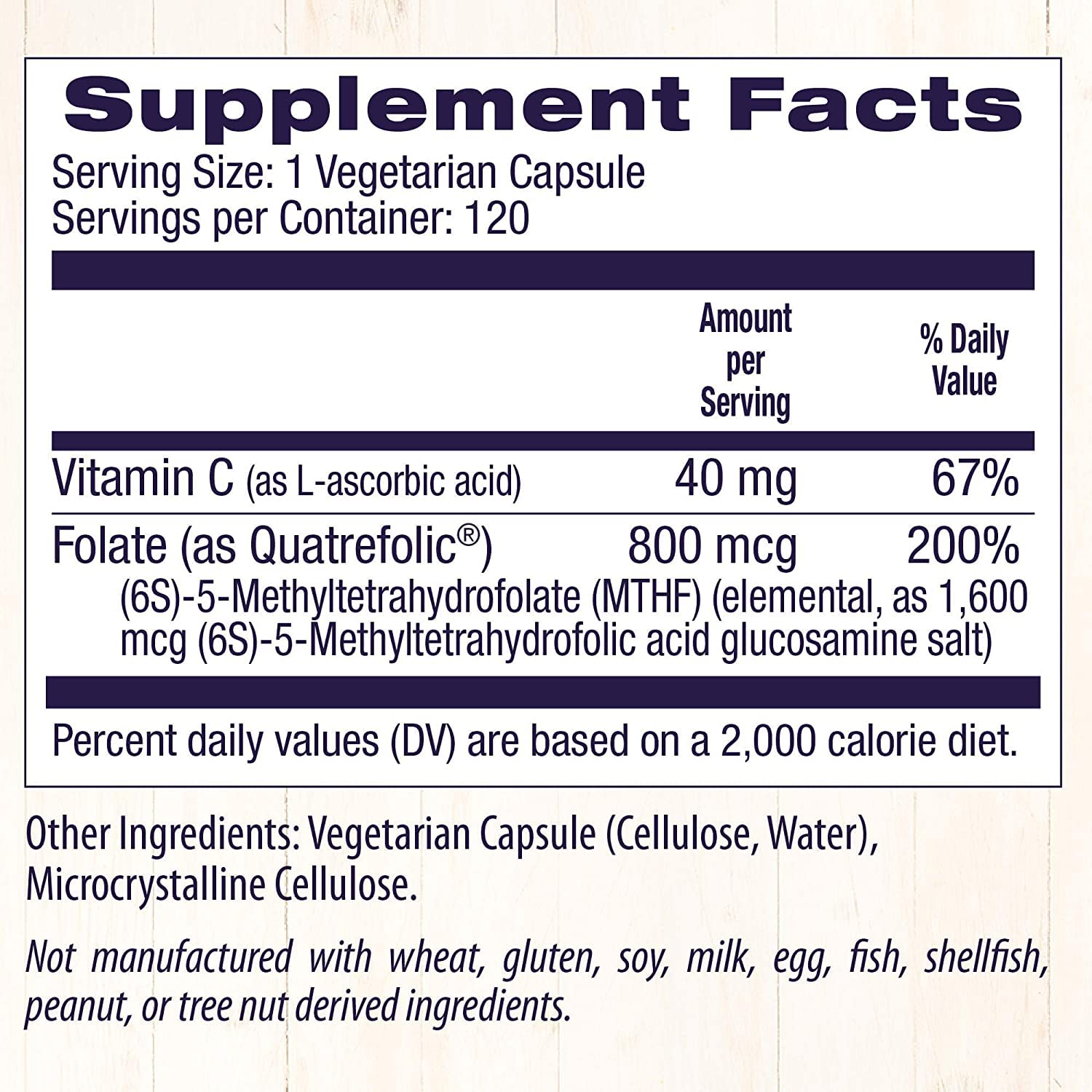 Foto 5 | Suplemento De Folato De Metilo De Healthy Origins 800 Mcg 120 Cápsulas - Venta Internacional.