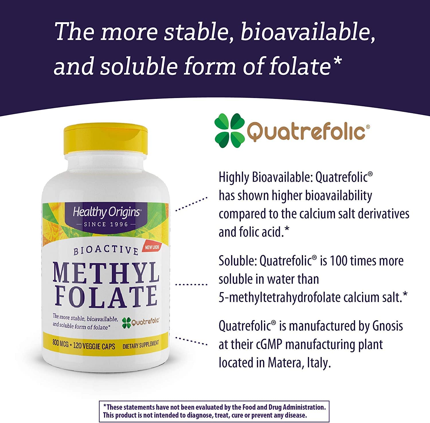 Foto 8 pulgar | Suplemento De Folato De Metilo De Healthy Origins 800 Mcg 120 Cápsulas - Venta Internacional.