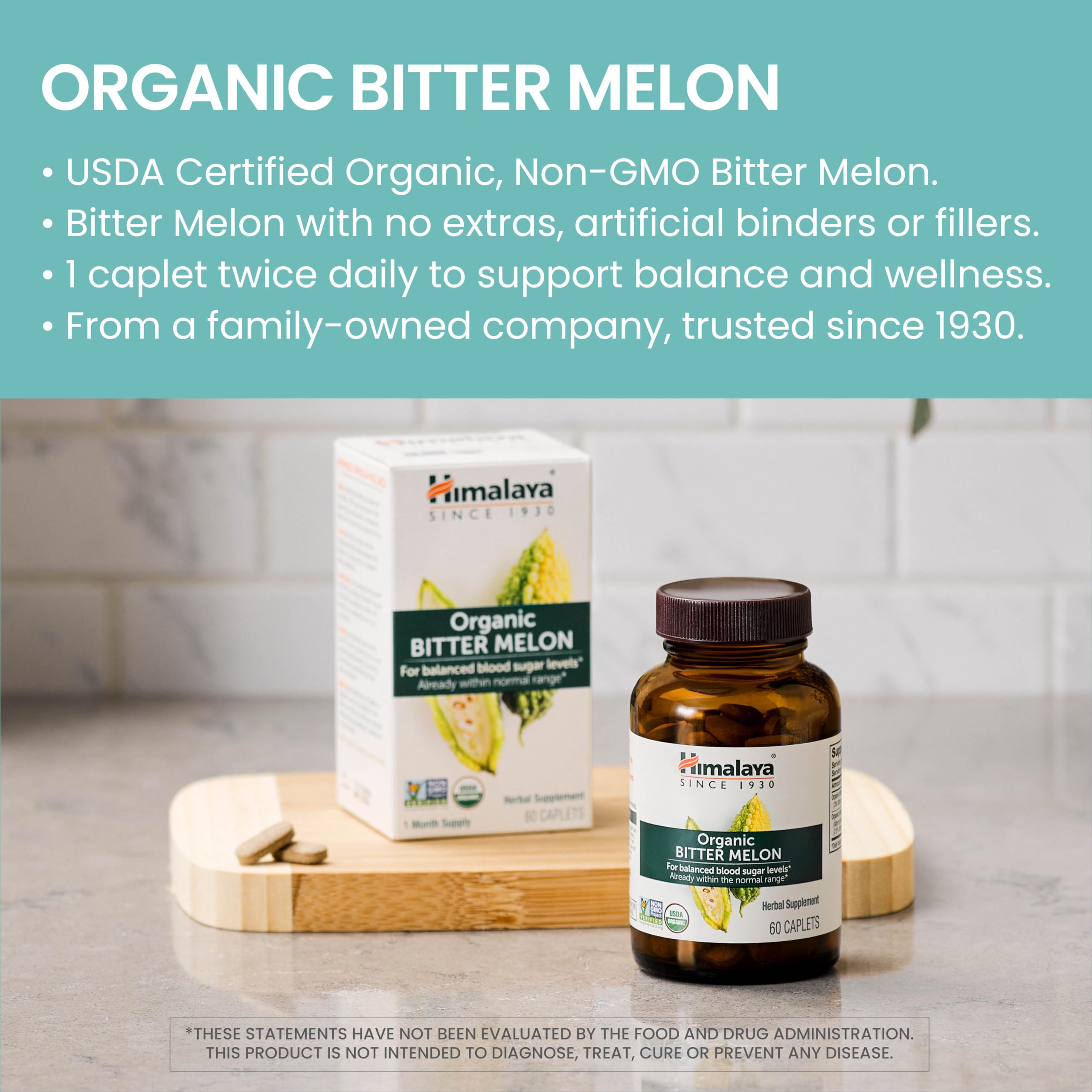 Foto 3 | Suplemento De Melón Amargo Orgánico Himalaya 660 Mg 60 Cápsulas - Venta Internacional.