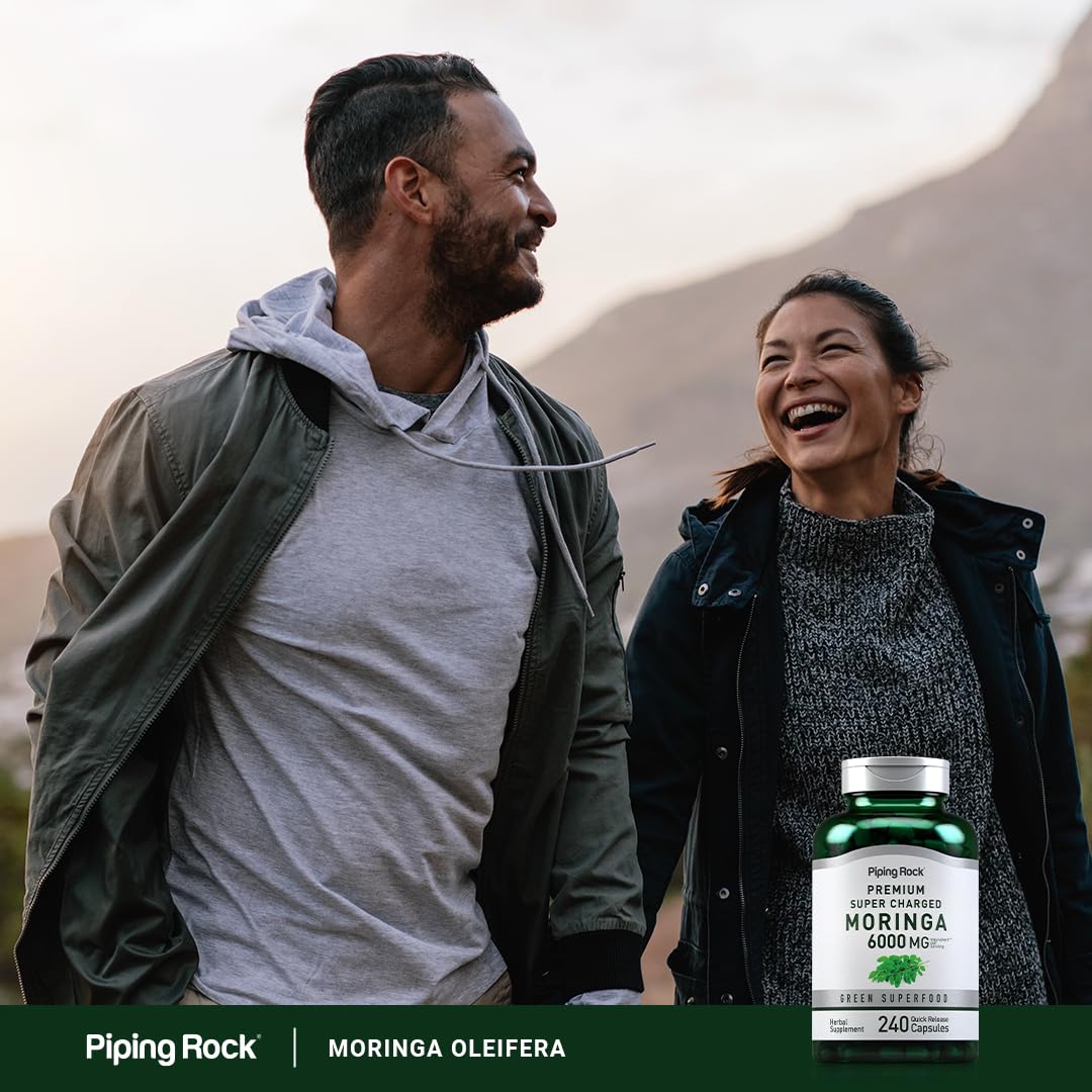 Foto 7 pulgar | Suplemento Piping Rock Moringa Oleifera, Cápsulas, 6000 Mg, 240 - Venta Internacional.