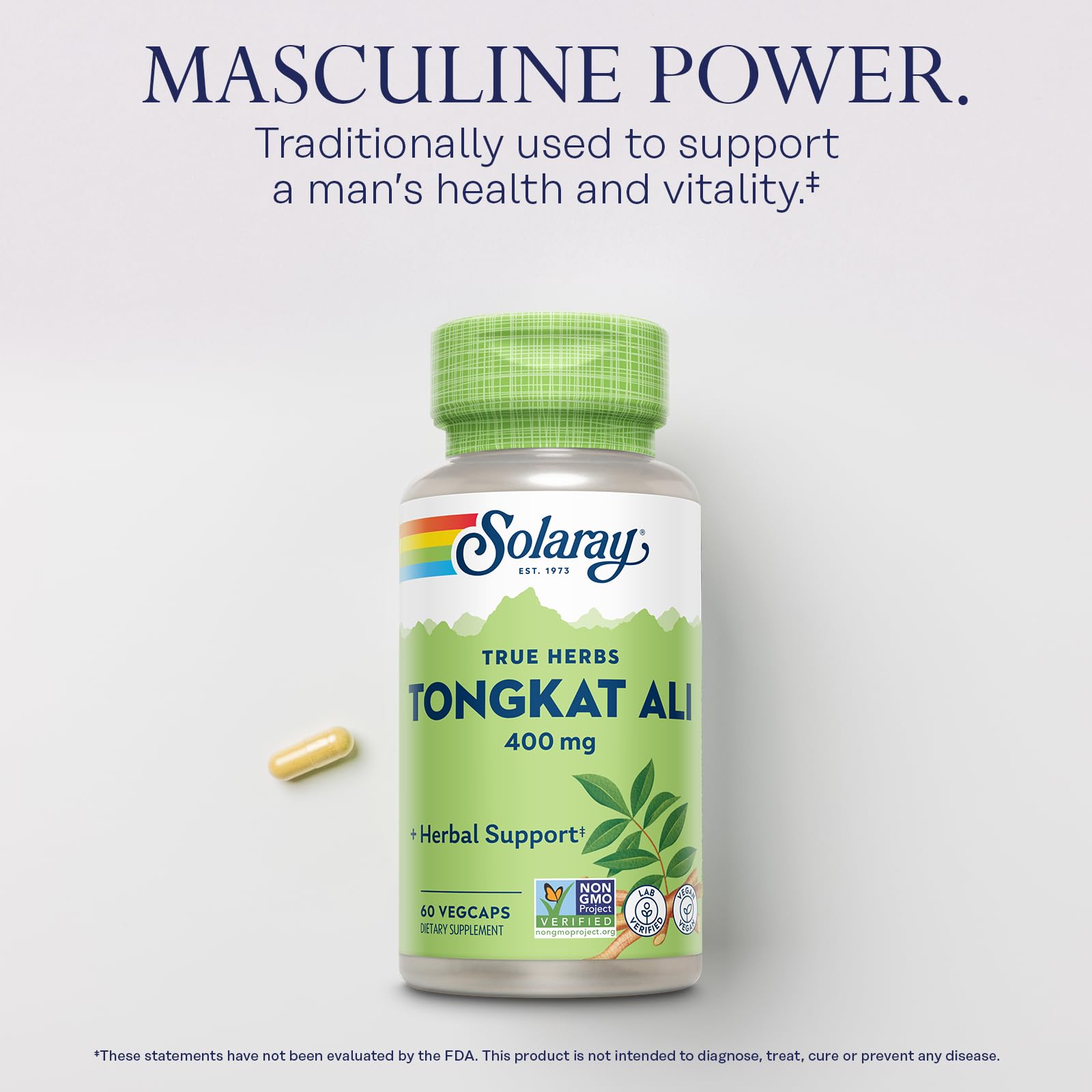 Foto 4 pulgar | Suplemento Solaray Tongkat Ali, 400 Mg De Hierbas Para La Salud Masculina, 60 Cápsulas Vegetarianas - Venta Internaci
