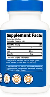 Foto 5 | Suplemento Nutricost De Zeaxantina Con Luteína, 20 Mg, 120 Cápsulas Blandas - Venta Internacional.