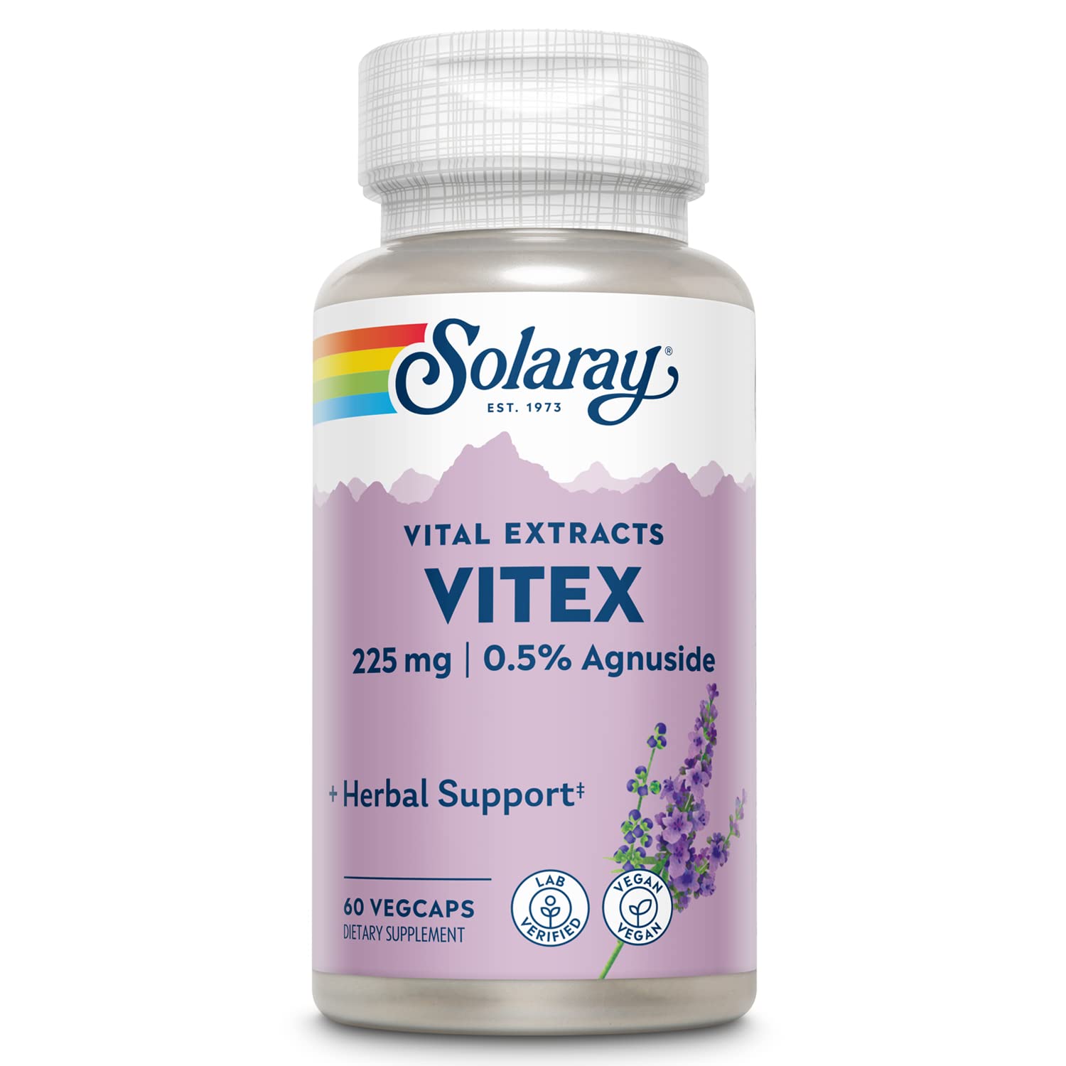 Foto 2 pulgar | Suplemento Solaray De Extracto De Bayas Vitex 225 Mg Para Mujeres, 60 Cápsulas Vegetales - Venta Internacional.