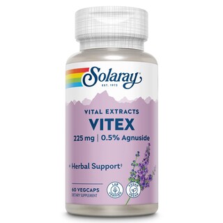 Foto 1 | Suplemento Solaray De Extracto De Bayas Vitex 225 Mg Para Mujeres, 60 Cápsulas Vegetales - Venta Internacional.