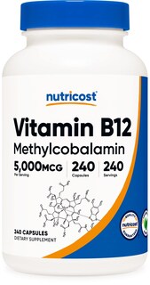 Foto 1 | Suplemento De Vitamina B12 Nutricost 5000 Mcg 240 Cápsulas - Venta Internacional.