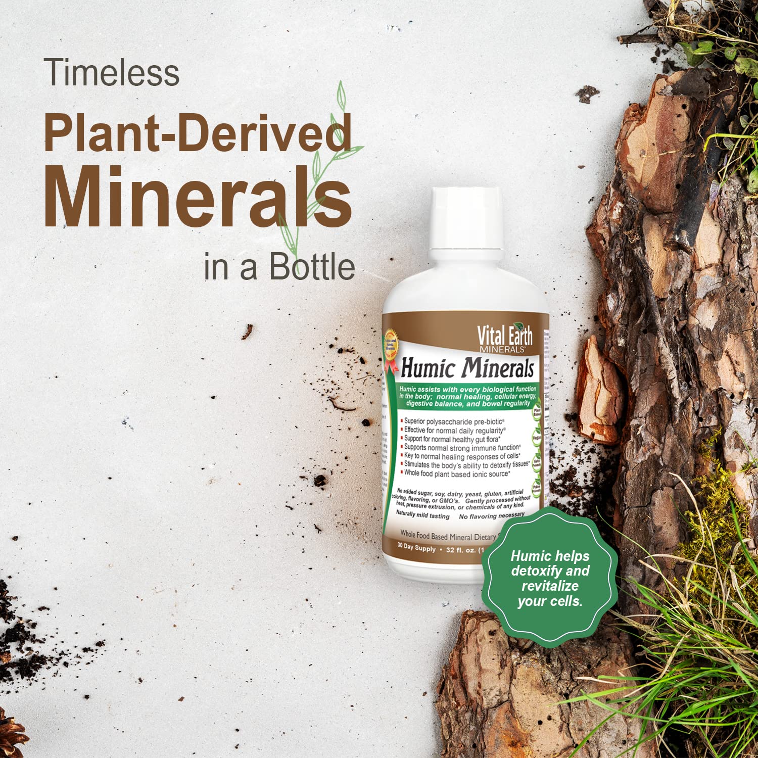 Foto 5 pulgar | Suplemento Vital Earth Minerals Humic Minerals 960 Ml Con Taza - Venta Internacional.