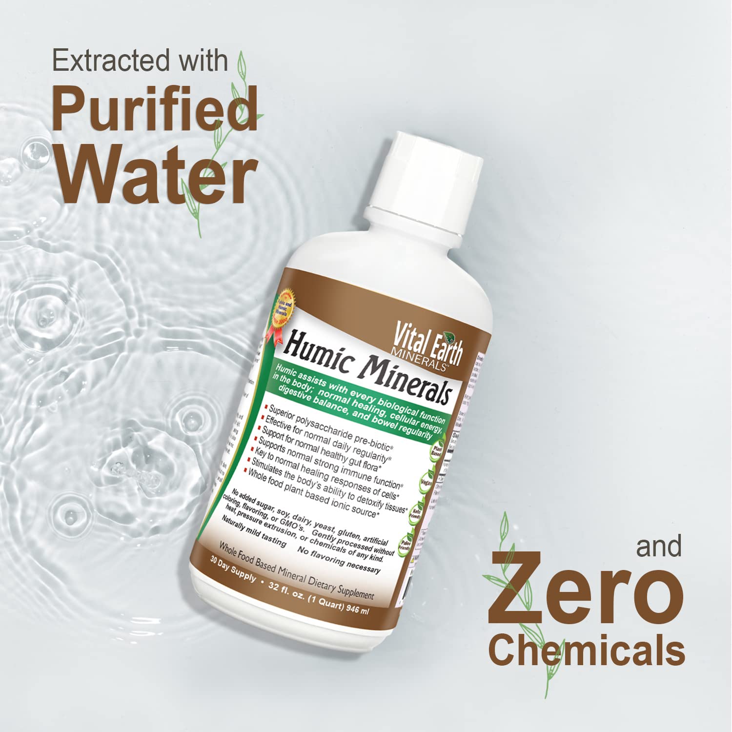 Foto 8 pulgar | Suplemento Vital Earth Minerals Humic Minerals 960 Ml Con Taza - Venta Internacional.