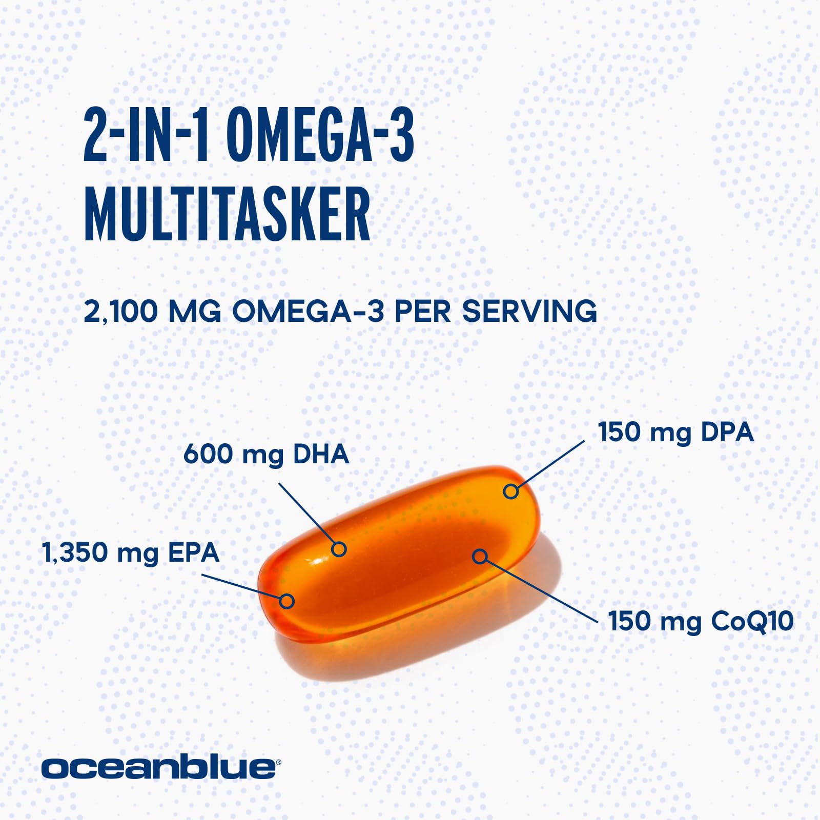 Foto 3 | Complemente Oceanblue Omega-3 2100 Con Coq10 90 Tabletas - Venta Internacional.