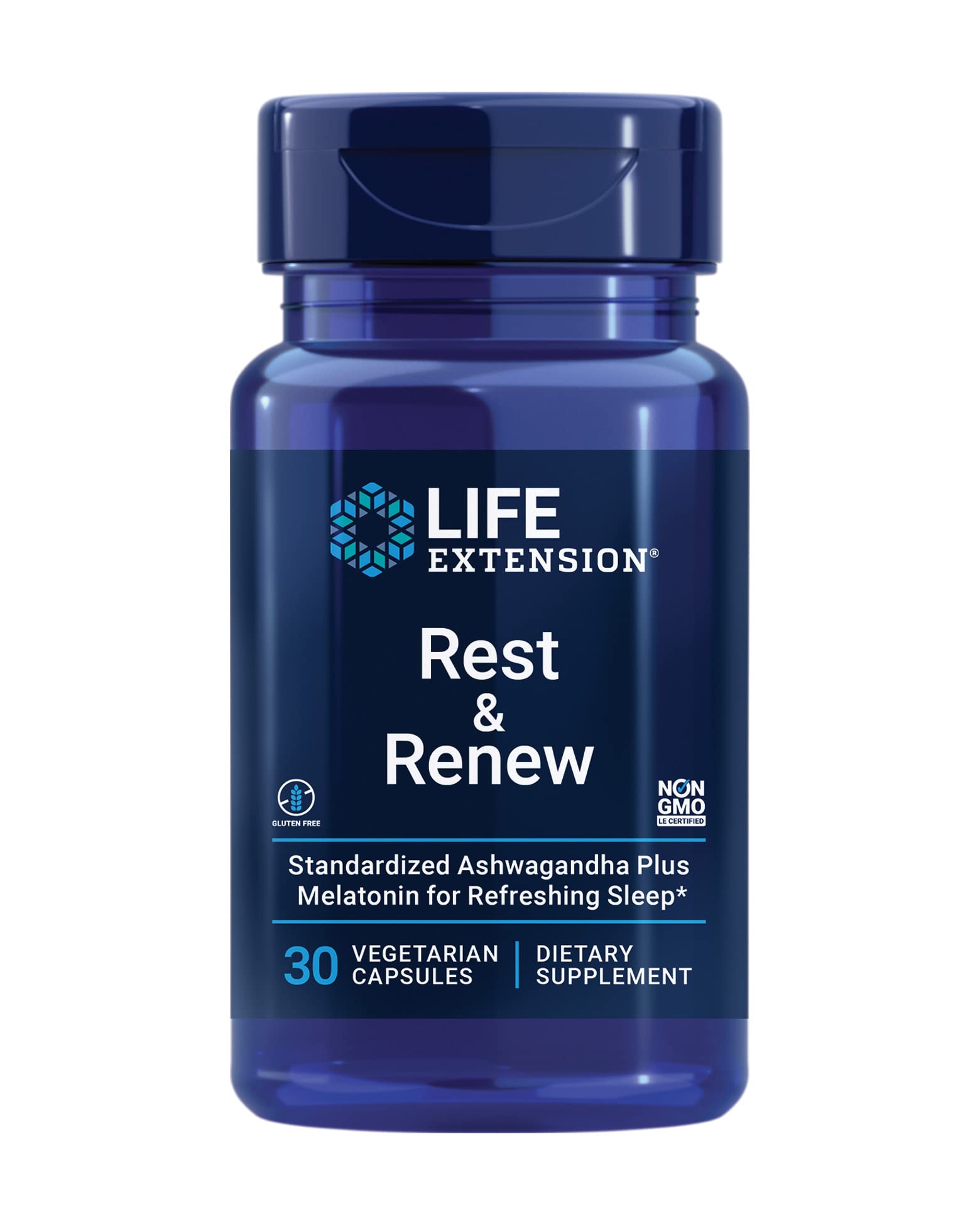 Foto 2 pulgar | Suplemento Del Extracto De Ashwagandha Life Extension Rest & Renew - Venta Internacional.
