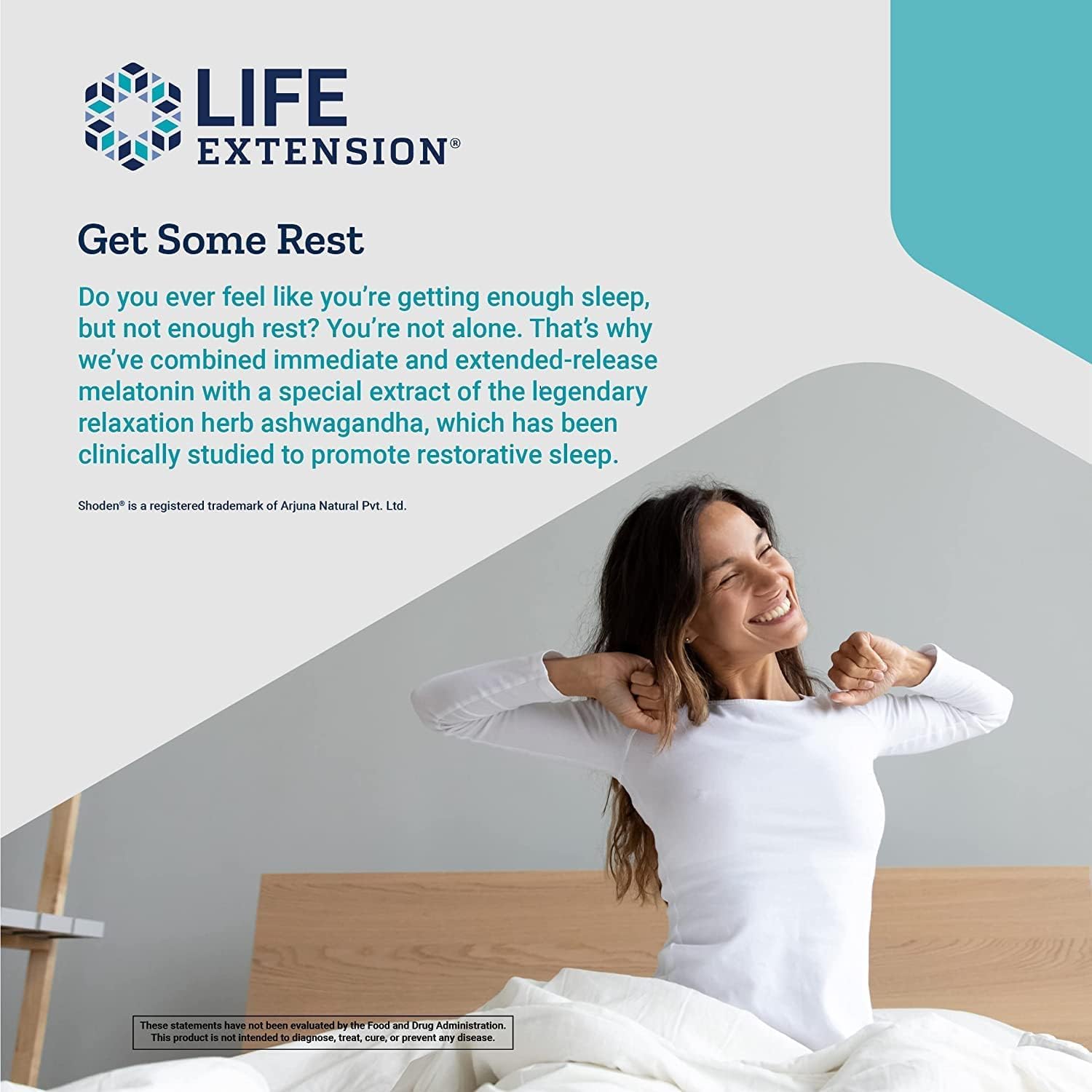 Foto 5 pulgar | Suplemento Del Extracto De Ashwagandha Life Extension Rest & Renew - Venta Internacional.