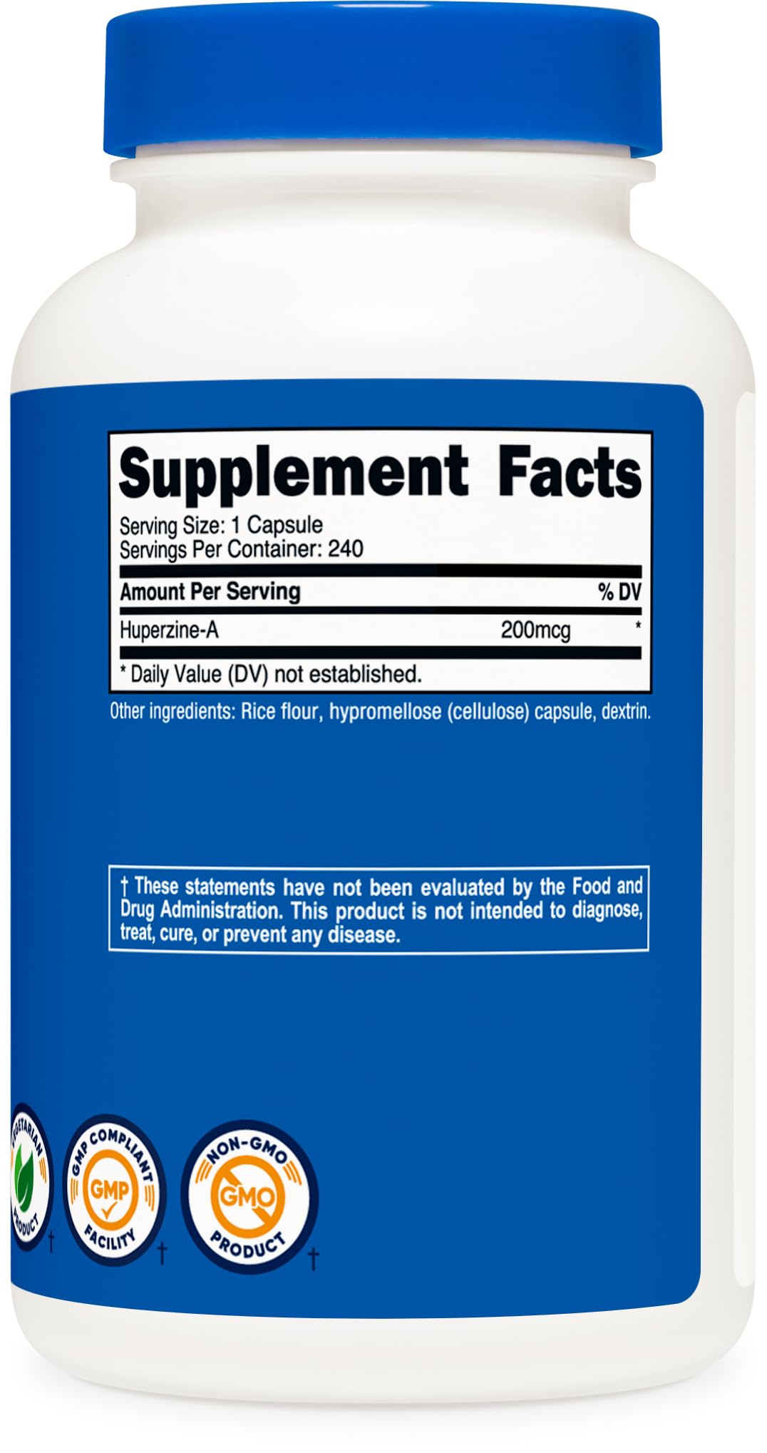 Foto 6 pulgar | Suplemento Nutricost Huperzine A 200 Mcg 240 Cápsulas - Venta Internacional.