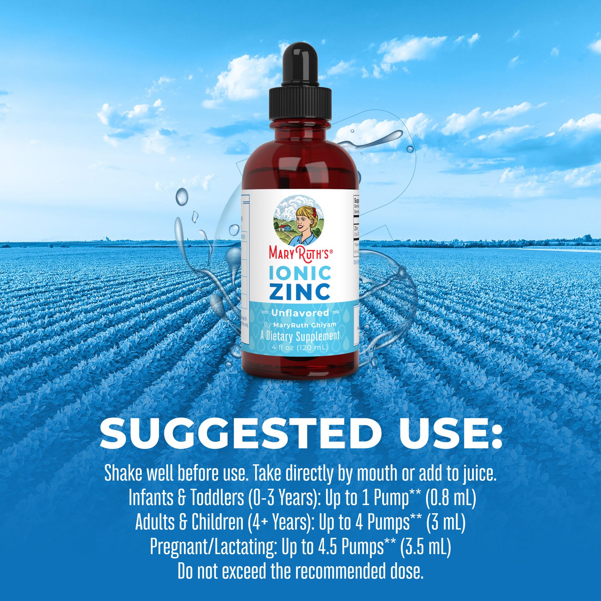 Foto 6 pulgar | Suplemento Maryruth Organics De Sulfato De Zinc 125 Ml, 40 Porciones - Venta Internacional.