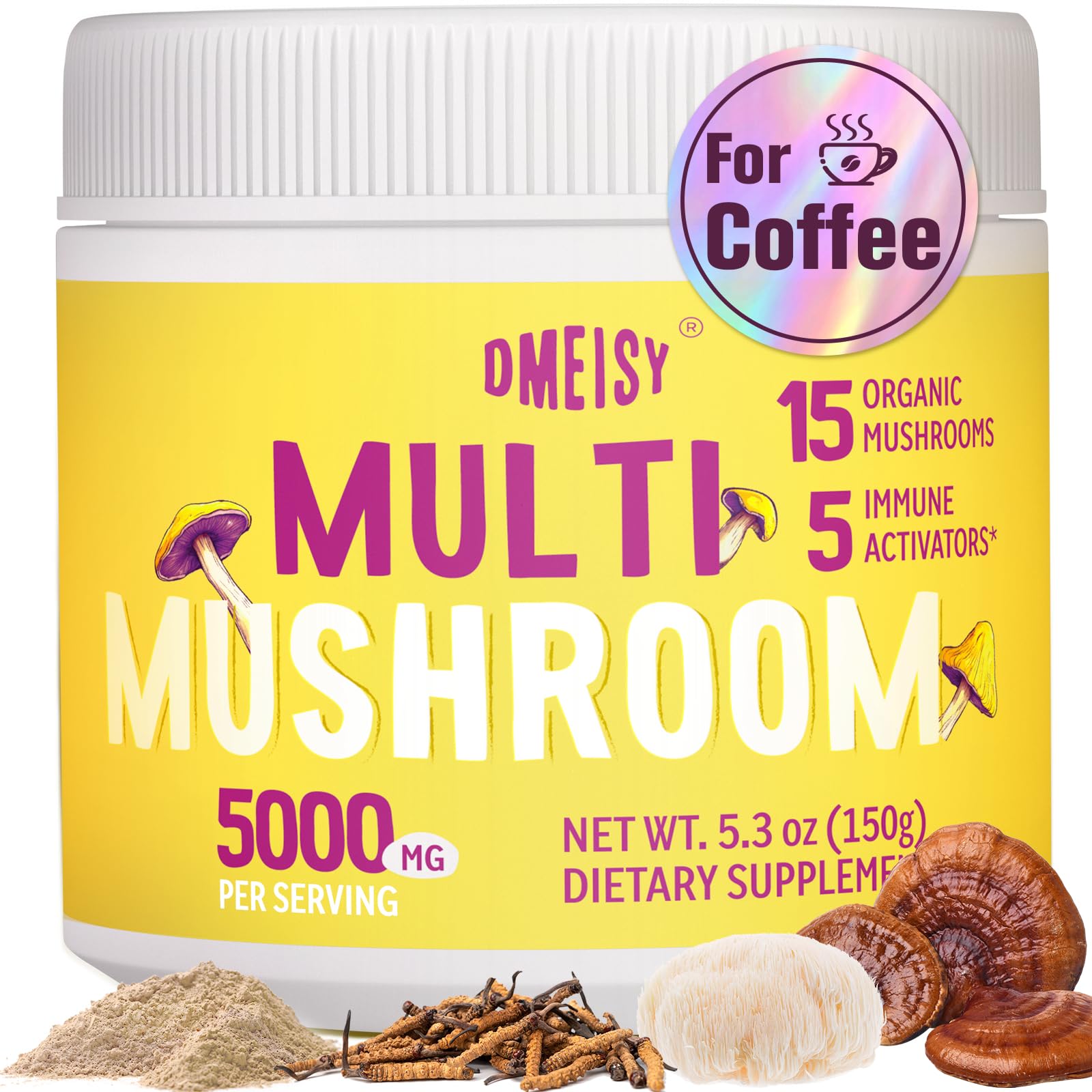 Foto 2 pulgar | Suplemento Dmeisy Mushroom Powder 5000 Mg 20 En 1 150 Ml - Venta Internacional.