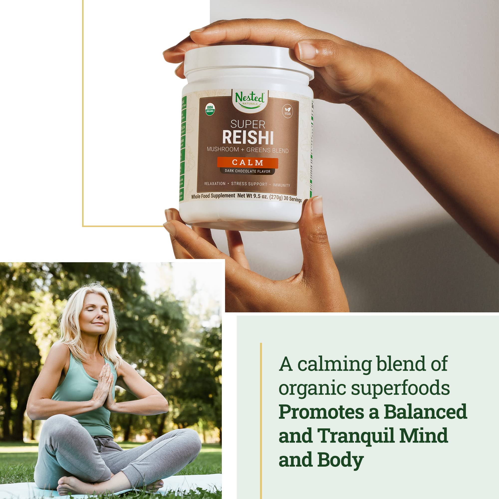Foto 4 pulgar | Superalimento En Polvo Nested Naturals Super Greens, 30 G - Venta Internacional.