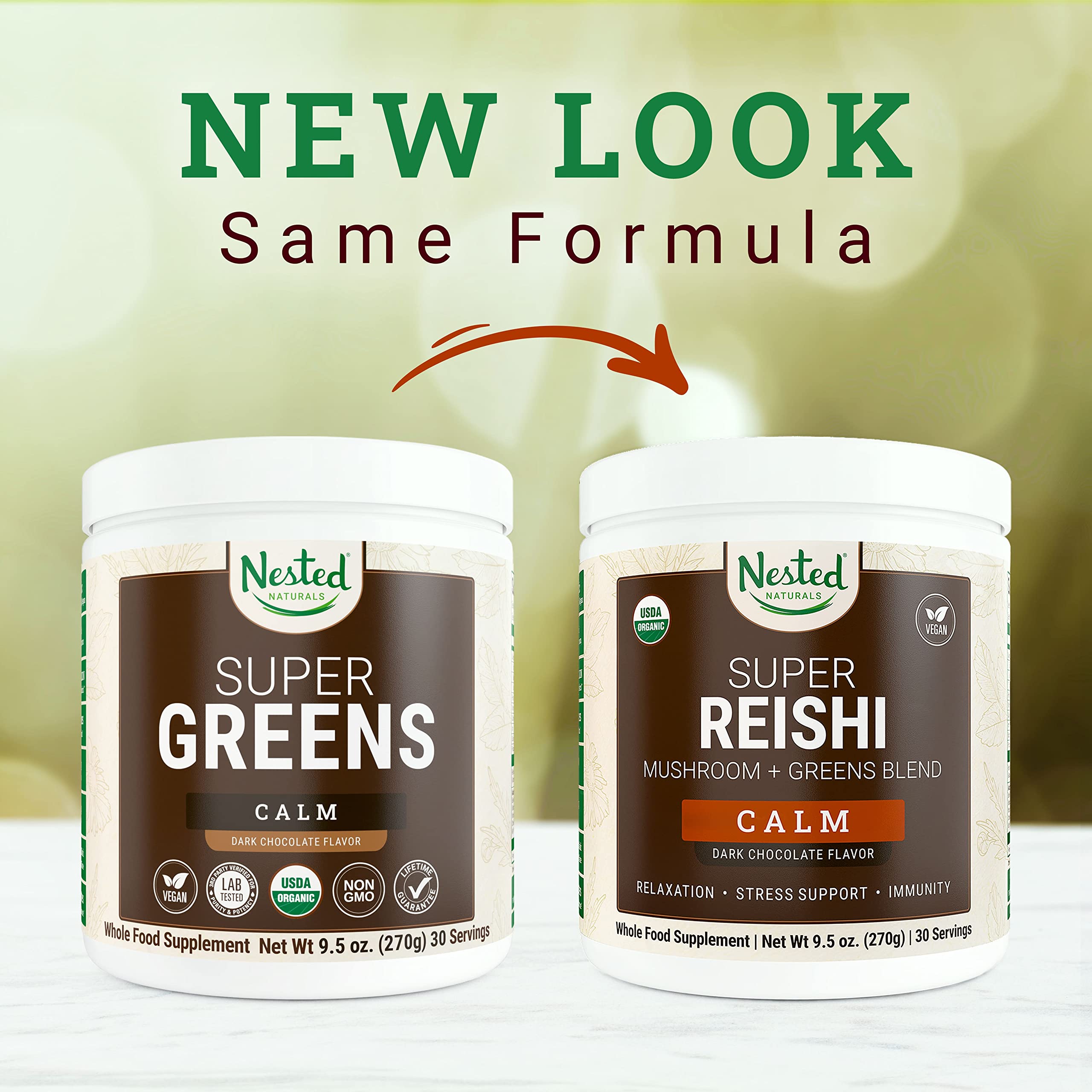 Foto 6 pulgar | Superalimento En Polvo Nested Naturals Super Greens, 30 G - Venta Internacional.