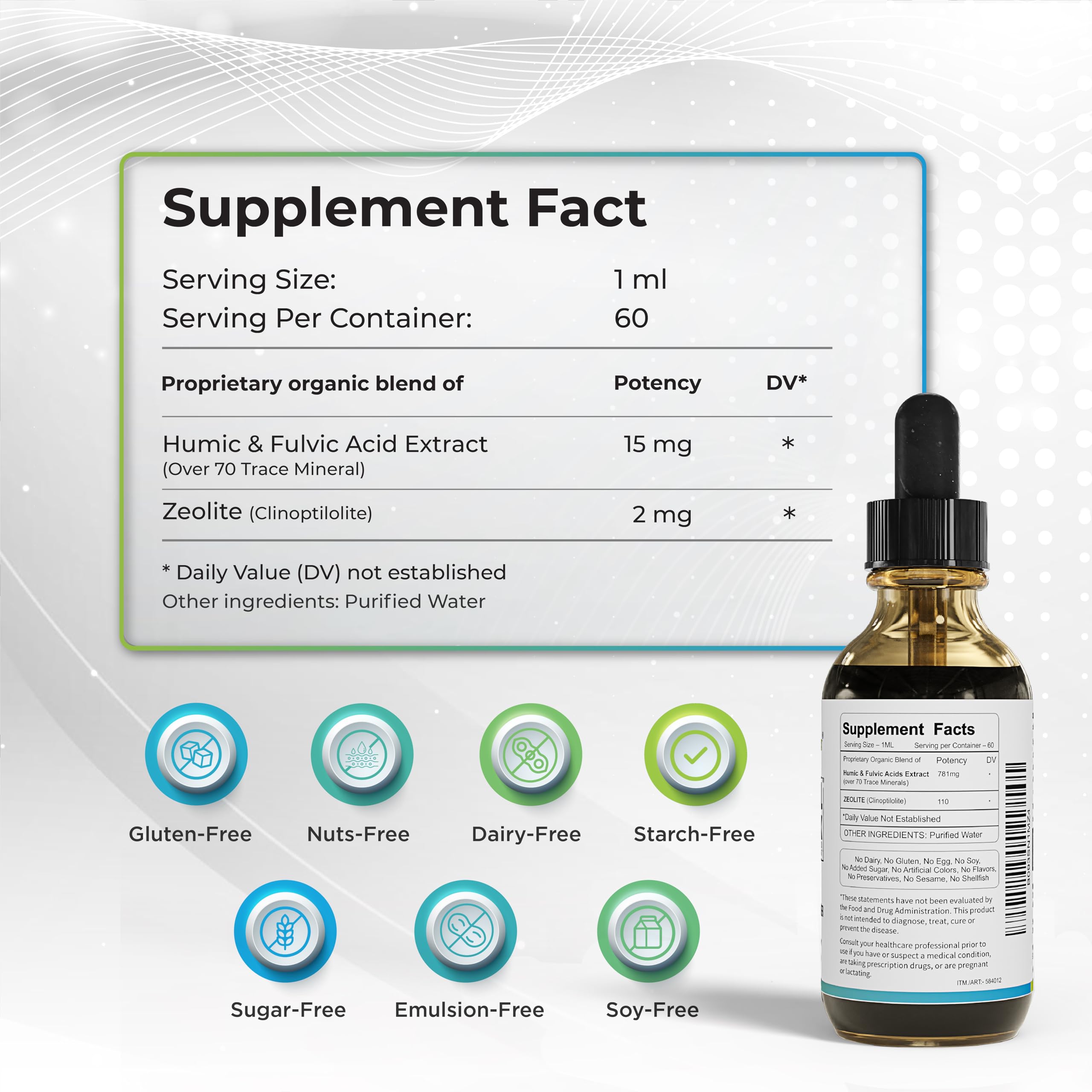 Foto 3 pulgar | Suplemento Wellness Extract Cell Dtox Con Ácido Húmico Y Fúlvico - Venta Internacional.
