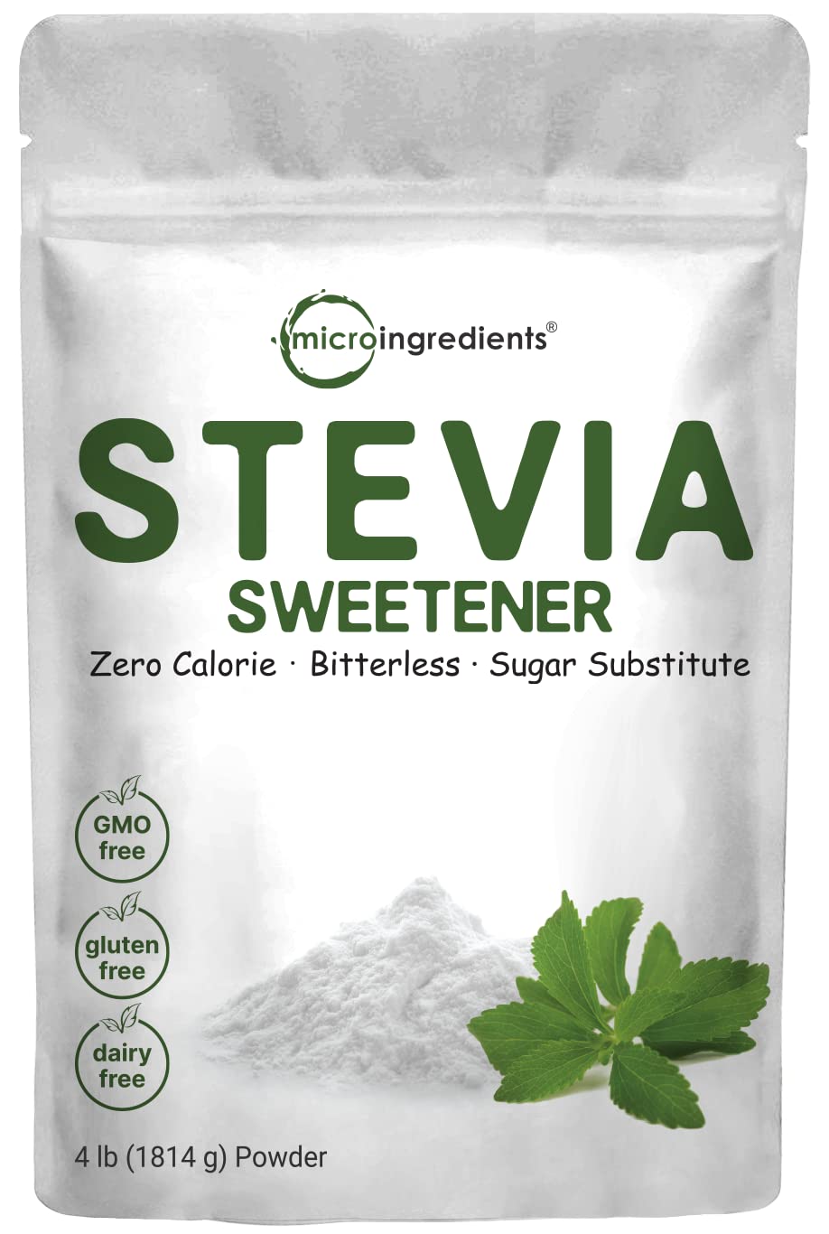 Foto 2 pulgar | Edulcorante En Polvo Stevia Con Eritritol De Origen Vegetal 1.8 Kg Keto - Venta Internacional.