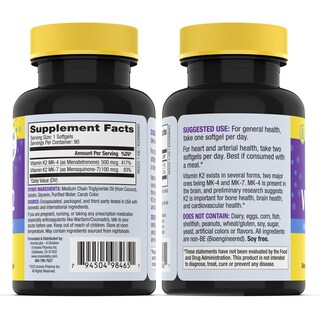 Foto 7 | Suplemento de Vitamina K2 Innovixlabs Full Spectrum 90 Cápsulas - Venta Internacional