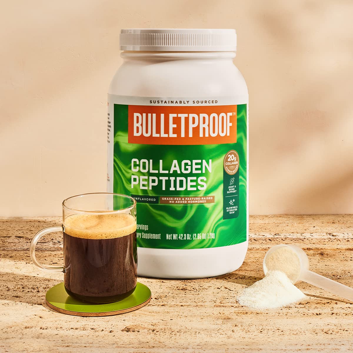 Foto 4 pulgar | Péptidos De Colágeno En Polvo A Prueba De Balas, 1250 Ml, Sin Sabor - Venta Internacional.