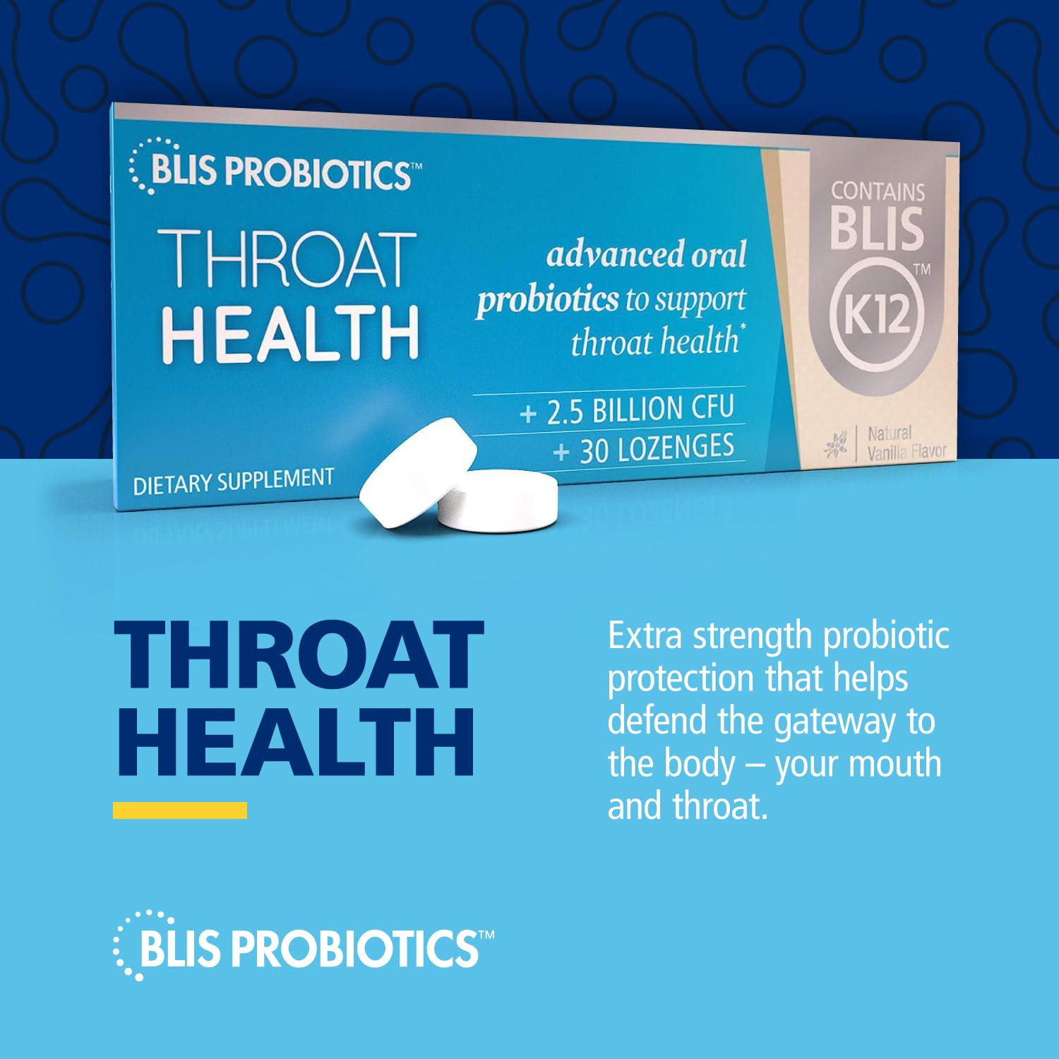 Foto 3 pulgar | Probióticos Orales Blis Probiotics Throathealth K12 2.5 B Cfu, Paquete De 30 - Venta Internacional.