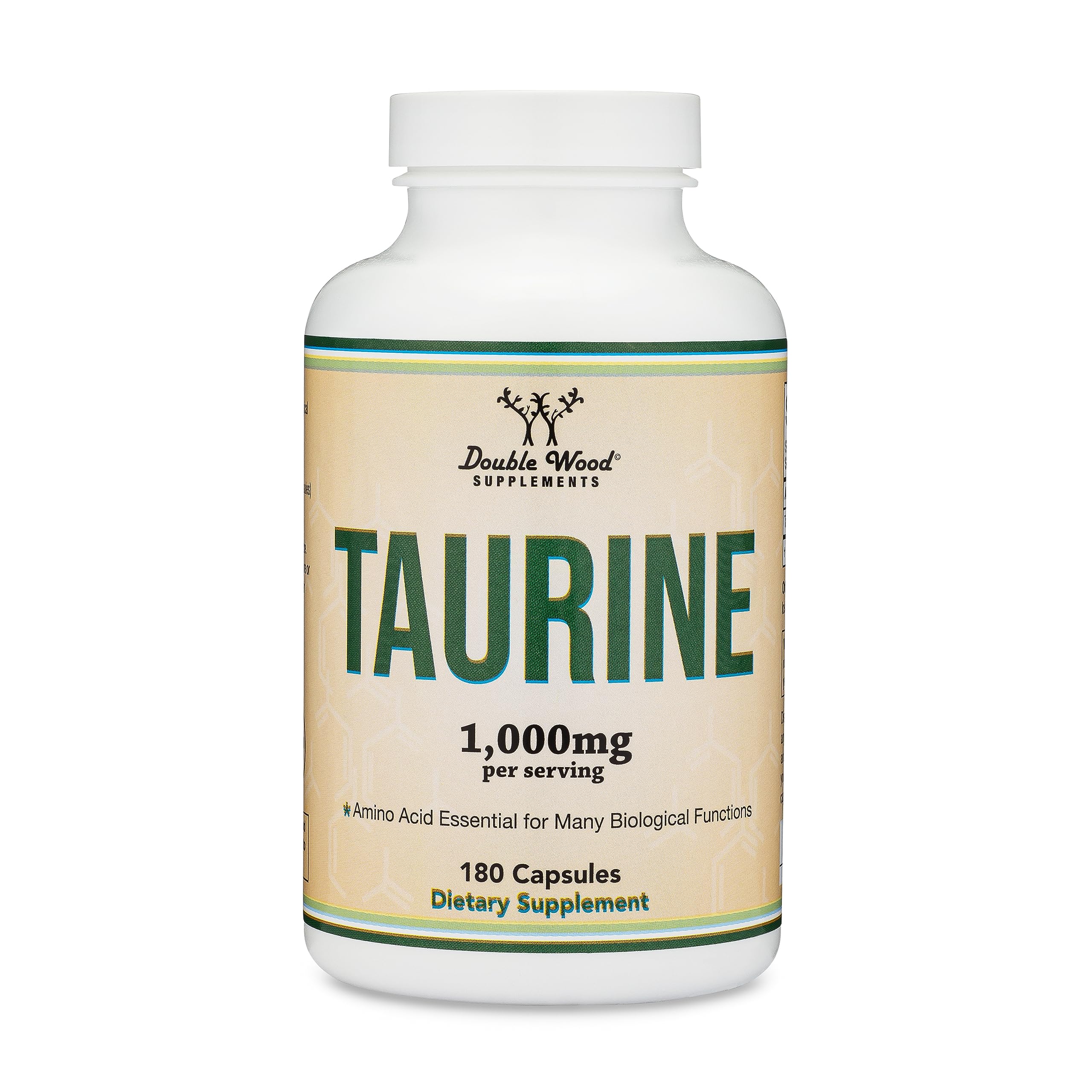 Foto 5 pulgar | Suplemento Double Wood Taurine 1000 Mg 180 Cápsulas - Venta Internacional.