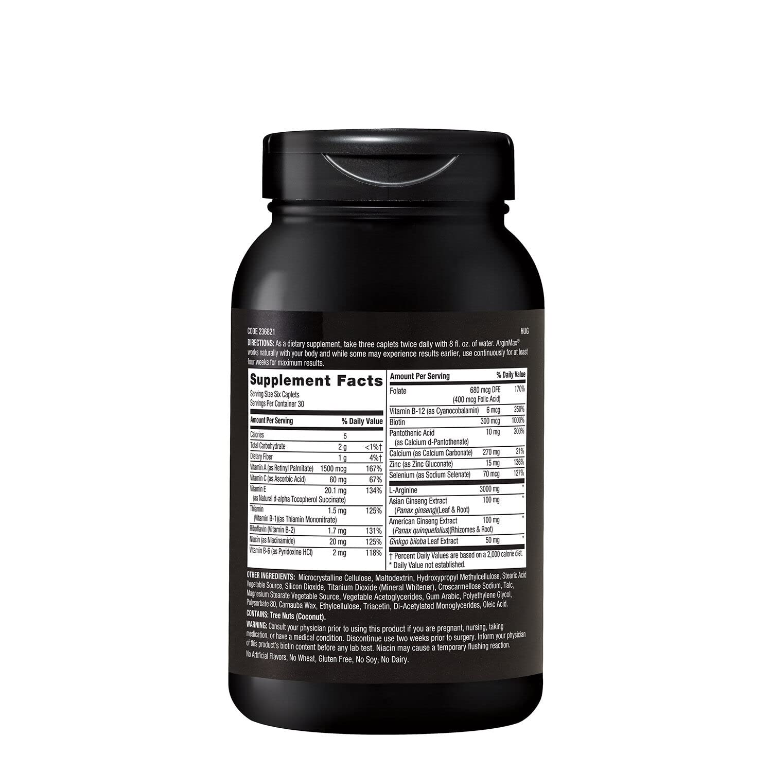 Foto 2 | Suplemento Gnc Arginmax Sexual Health Para Hombre, 180 Cápsulas - Venta Internacional.