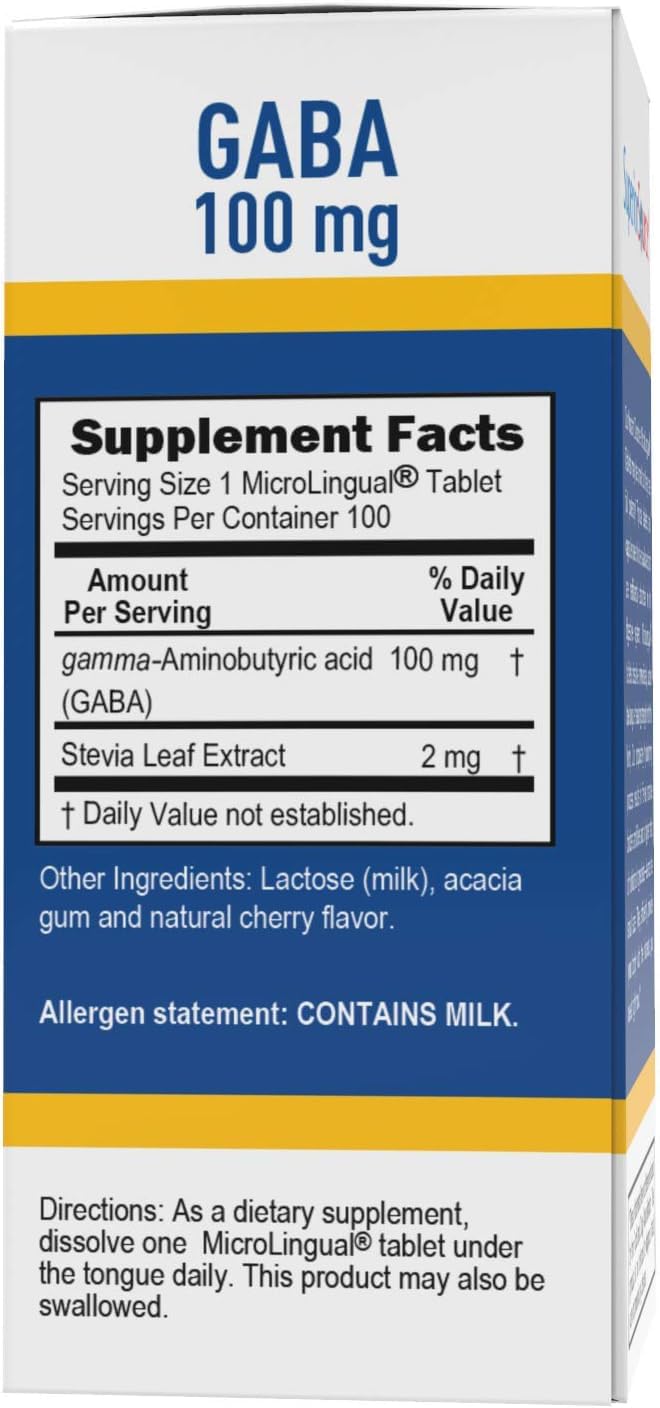 Foto 5 pulgar | Suplemento Superior Source Gaba, 100 Mg, Tabletas Microlinguales - Venta Internacional.