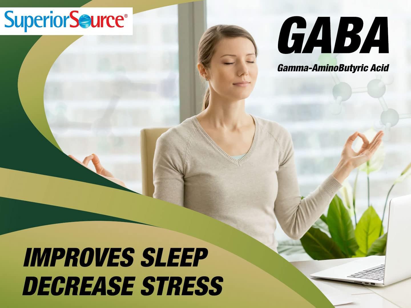 Foto 7 | Suplemento Superior Source Gaba, 100 Mg, Tabletas Microlinguales - Venta Internacional.
