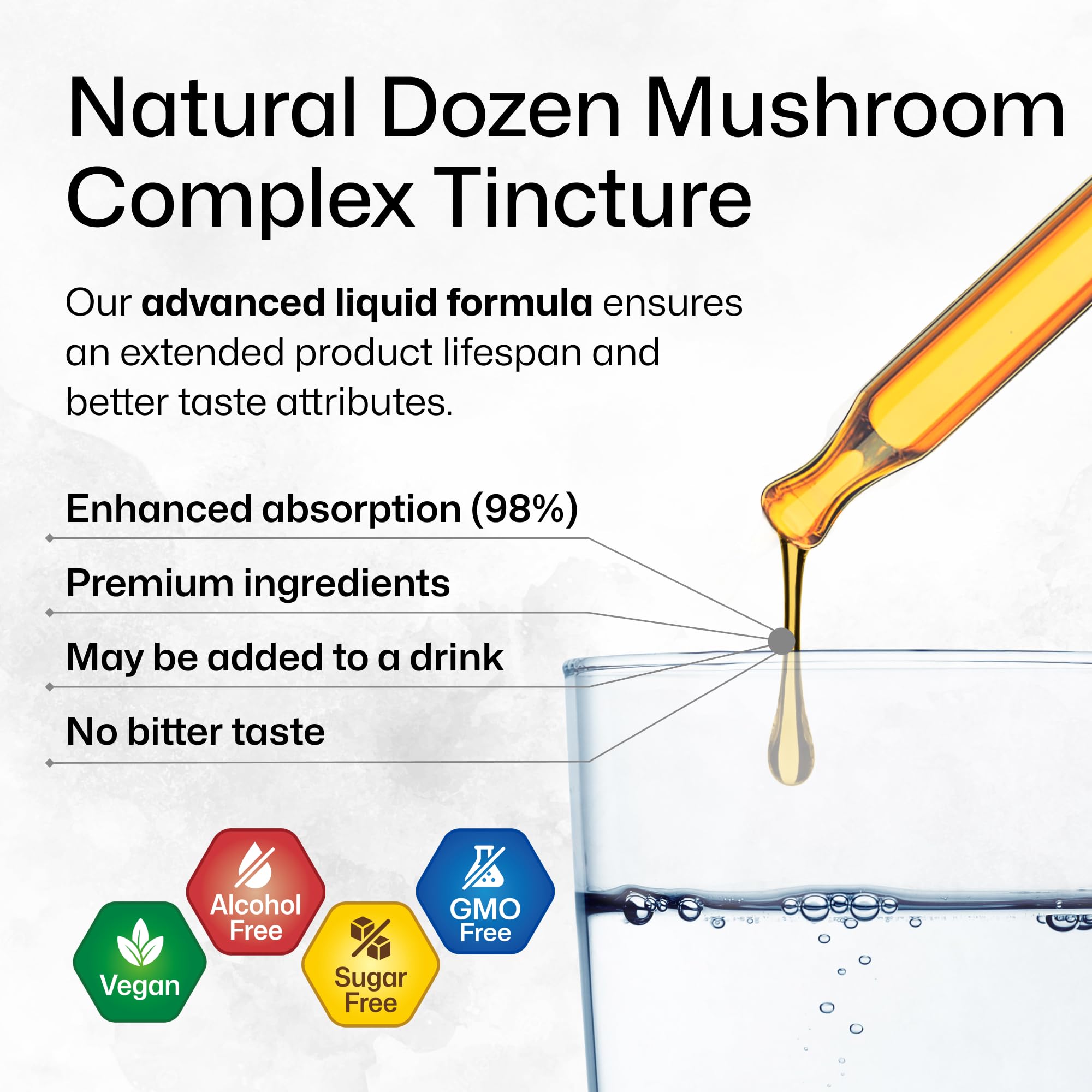 Foto 4 pulgar | Tintura Mauwe Herbs Dozen Mushroom Immune Support 118 Ml - Venta Internacional.