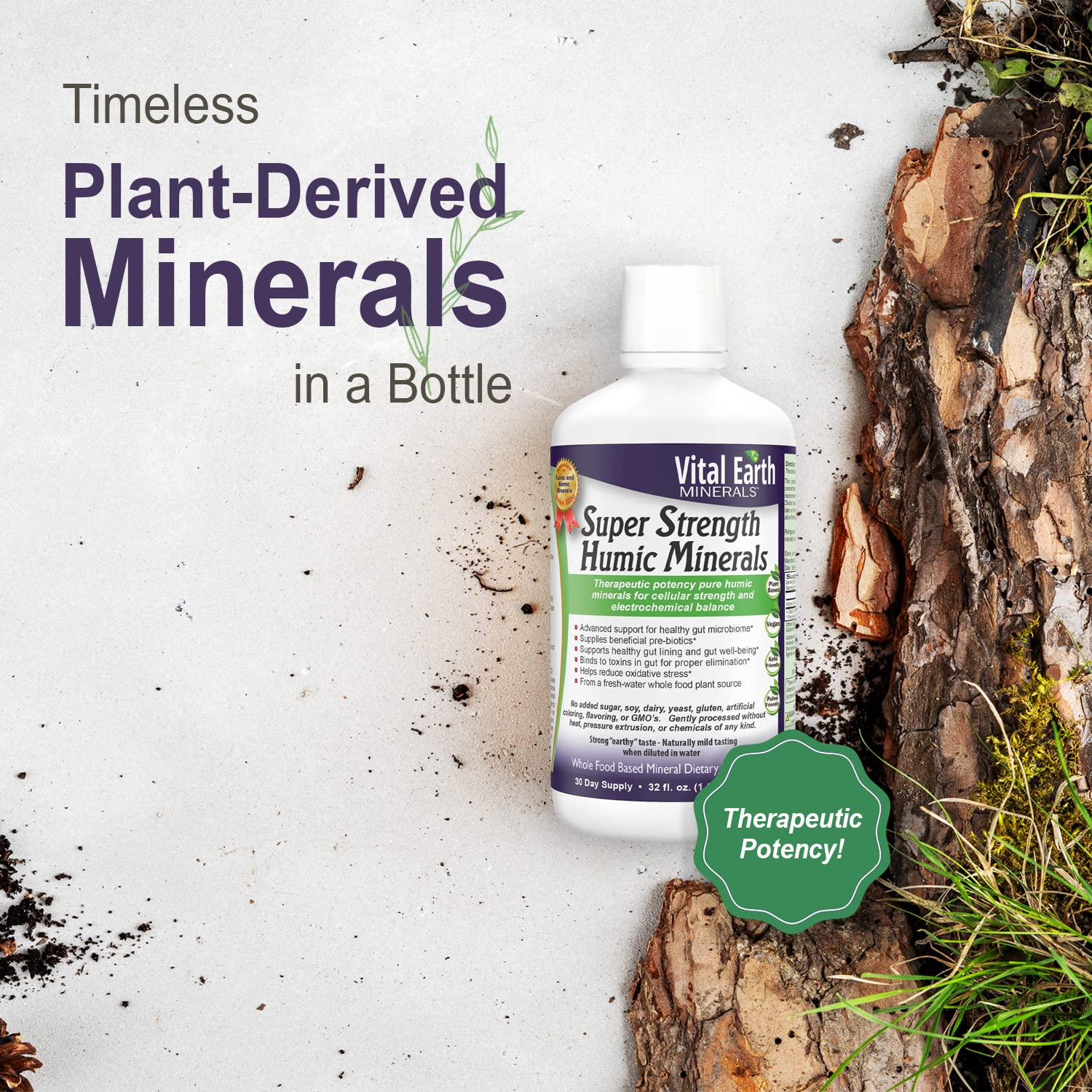 Foto 5 pulgar | Suplemento Vital Earth Minerals Super Strength Humic 960 Ml - Venta Internacional.