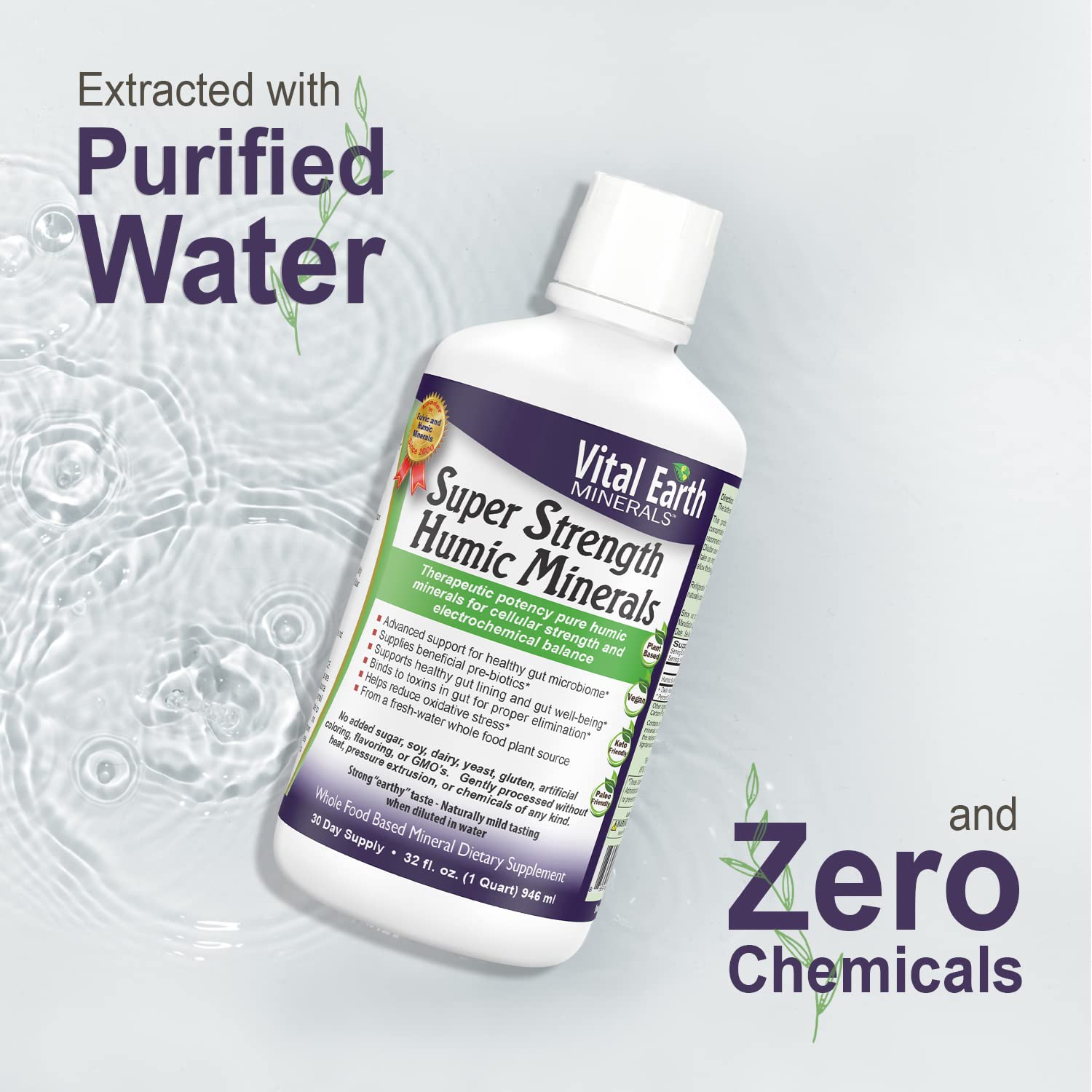 Foto 8 pulgar | Suplemento Vital Earth Minerals Super Strength Humic 960 Ml - Venta Internacional.